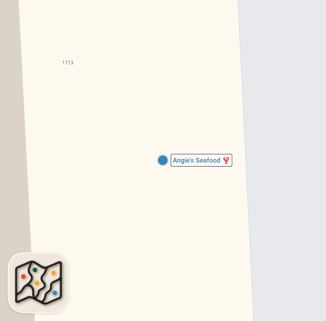 Map of 1 spots from Baltimore Food Tour Pt. 1 | Is Angie's Seafood Really Worth the Hype?