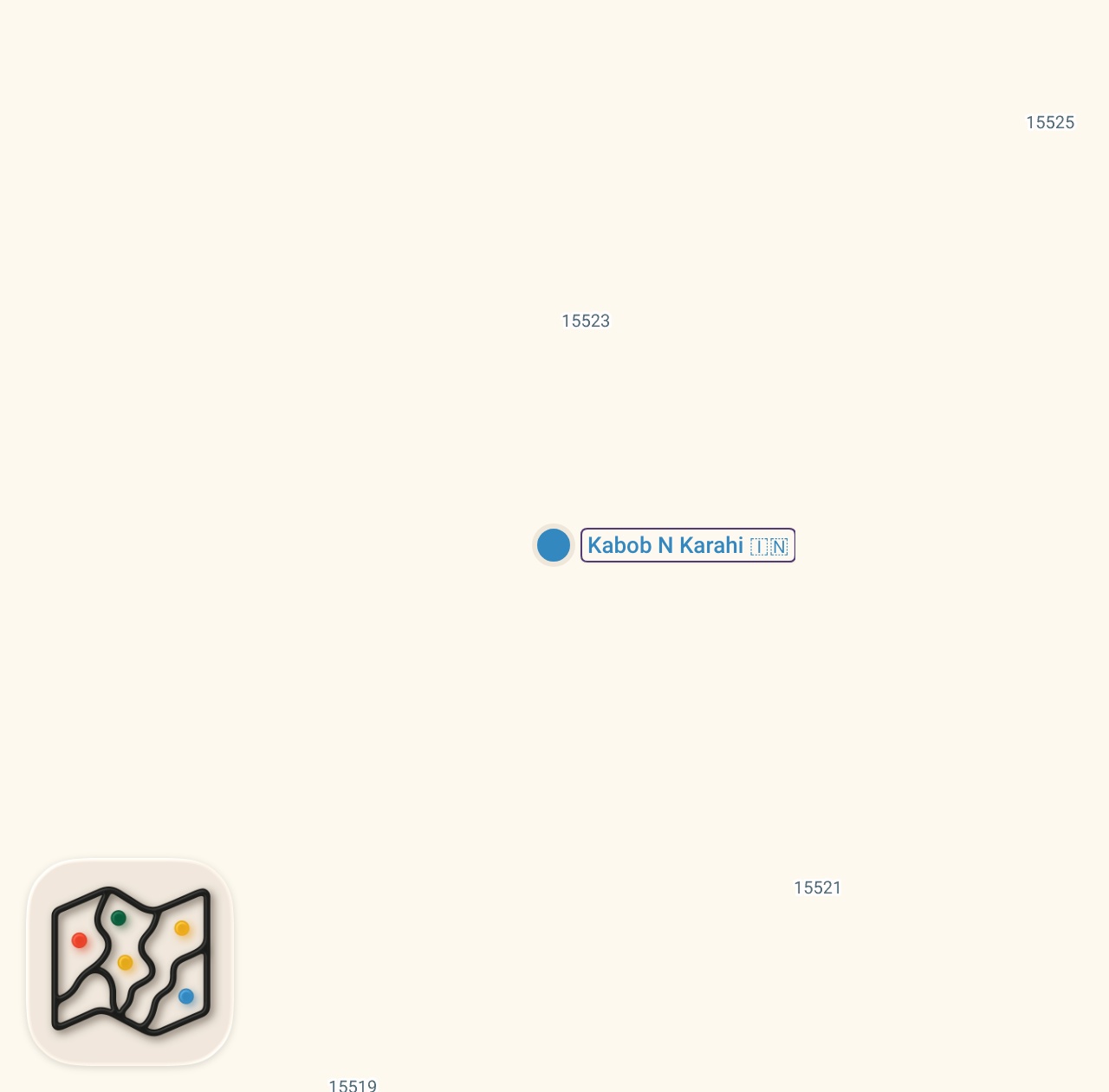 Map of 1 spots from Pakistani Food - The BEST Karahi in Silver Spring, Maryland!