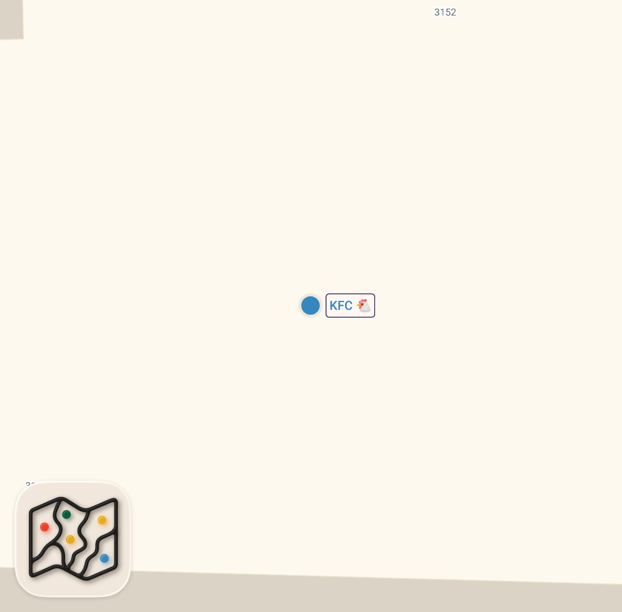 Map of 1 spots from US vs UK KFC
