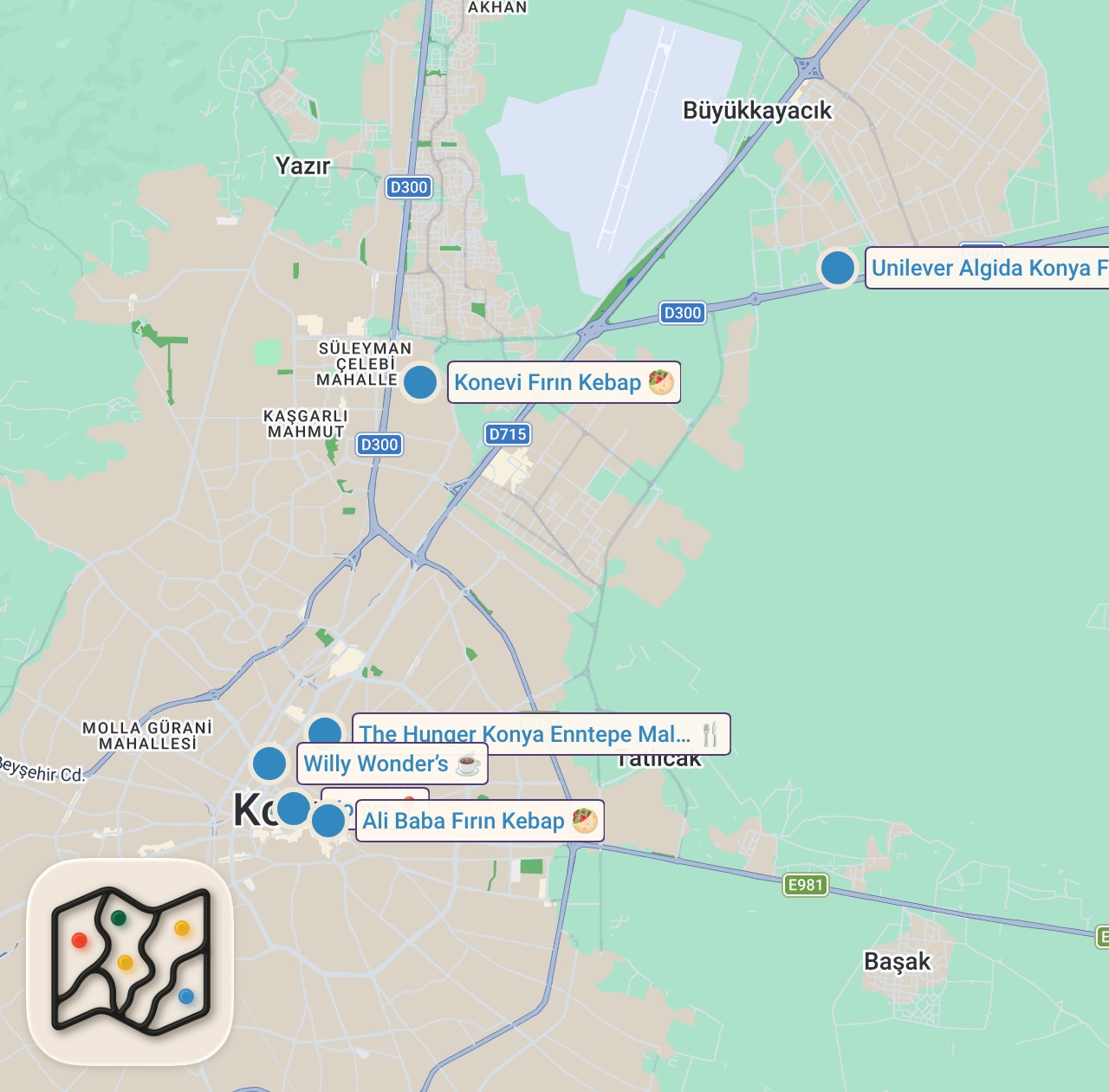 Map preview for KONYA’DA 3 SAATTE 4000 TL SERİSİ !!!