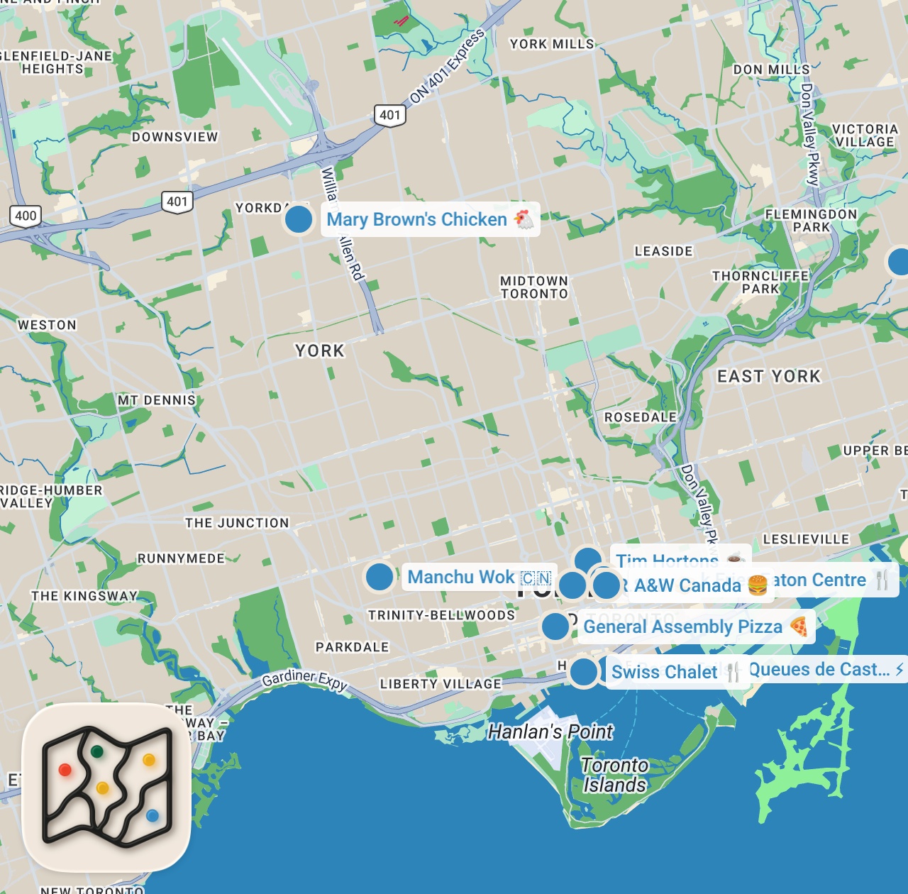 Map preview for American Tries Every Canadian Fast Food Chain