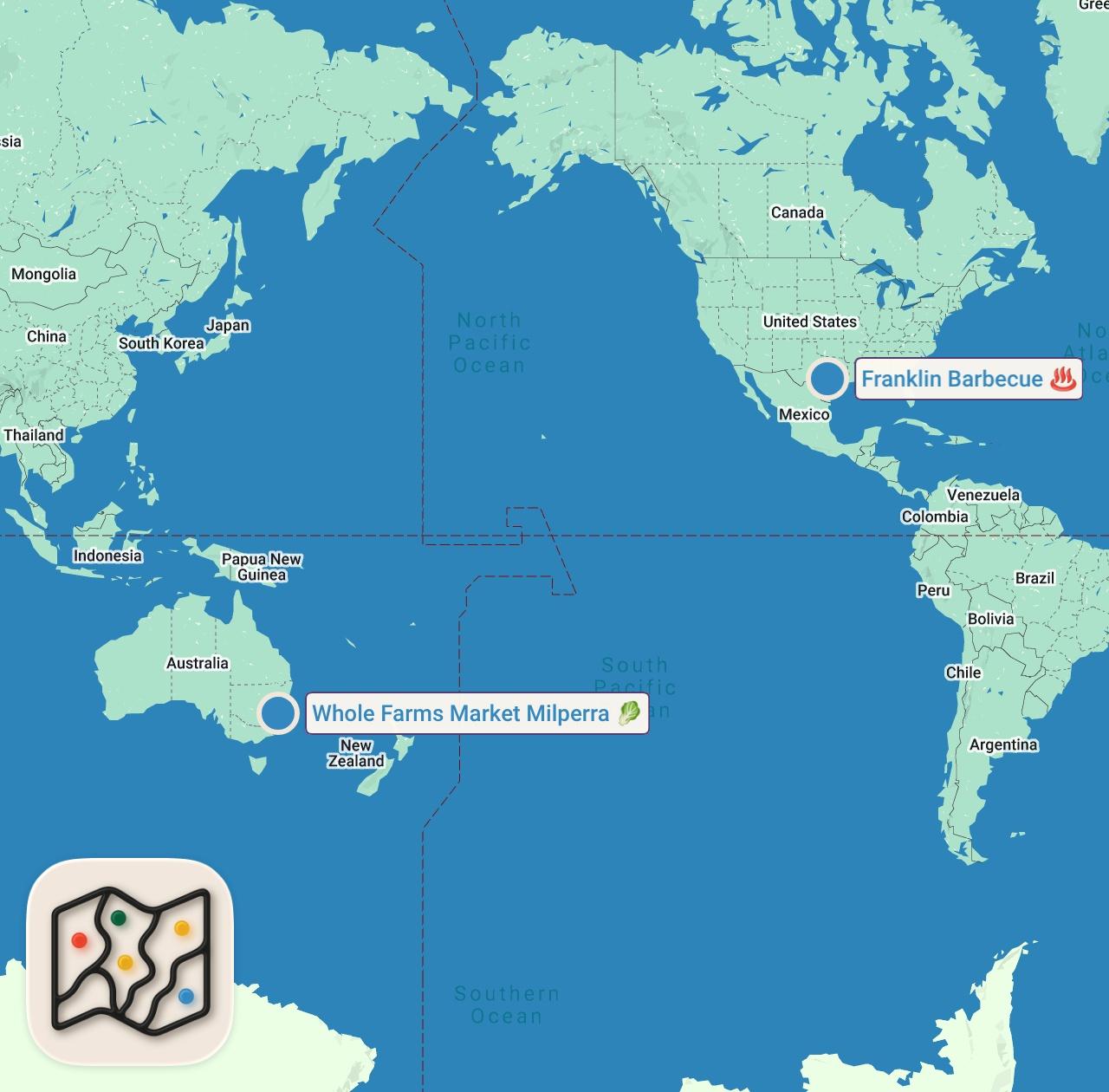 Map of 2 spots from Best Pro Chefs of 2023! Compilation Part 3