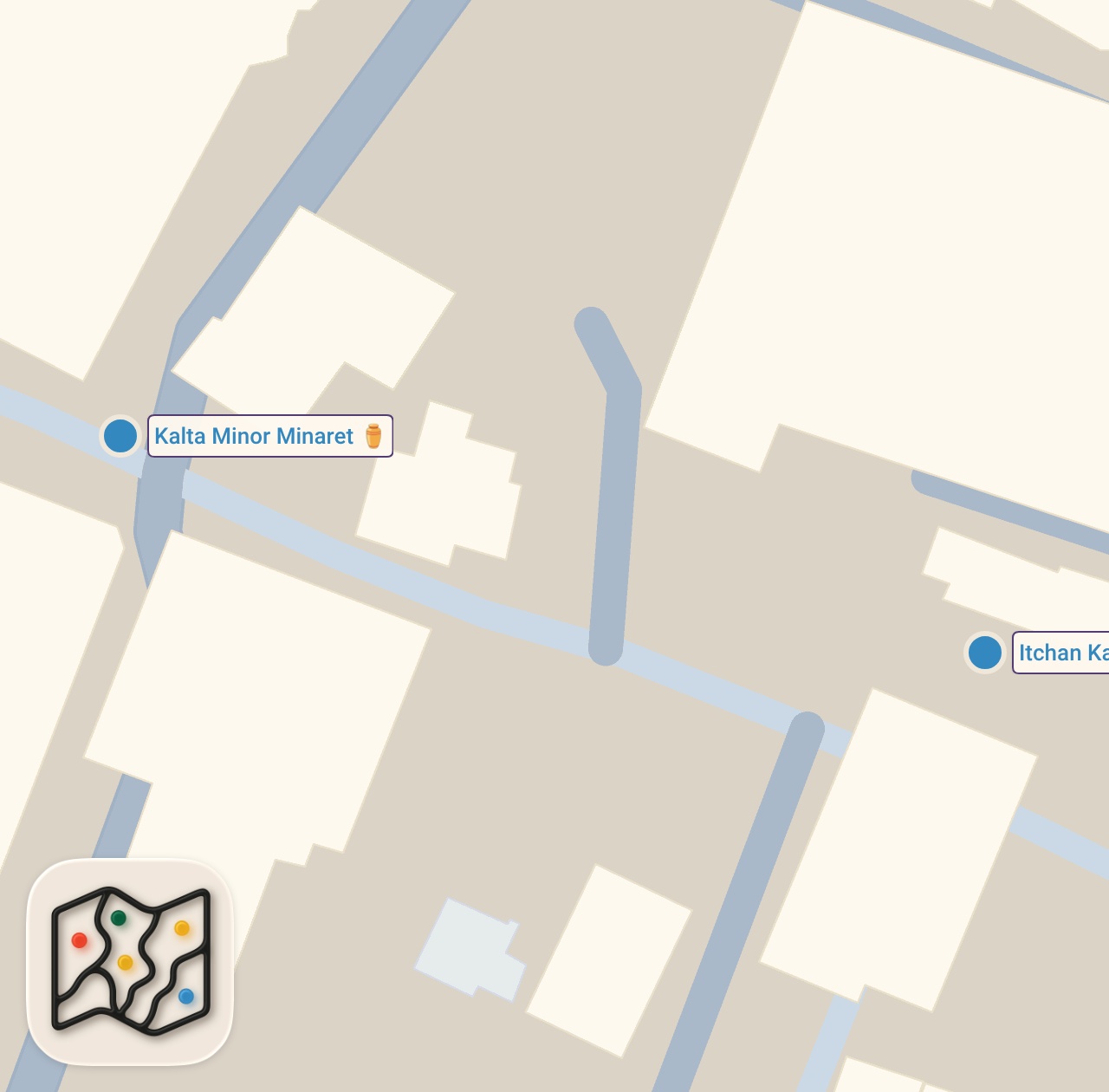 Map preview for Deep Inside Silk Road City You Have Never Seen - Khiva, Uzbekistan 🇺🇿