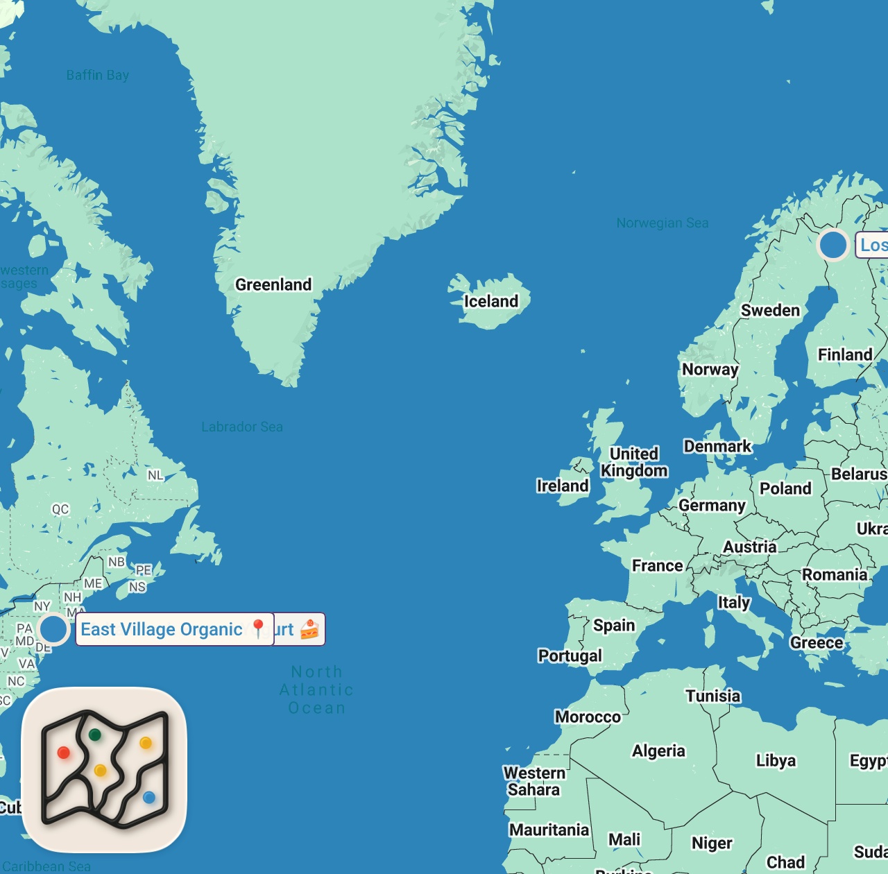 Map of 3 spots from LETTING STRANGERS ORDER AL OF MY MEALS FOR ME #shorts