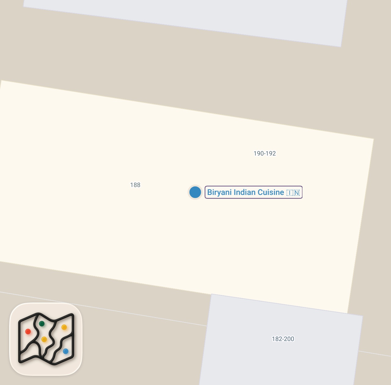 Map preview for Eating At An INDIAN Restaurant With No Reviews (SHOCKING) *CLOUD KITCHEN*