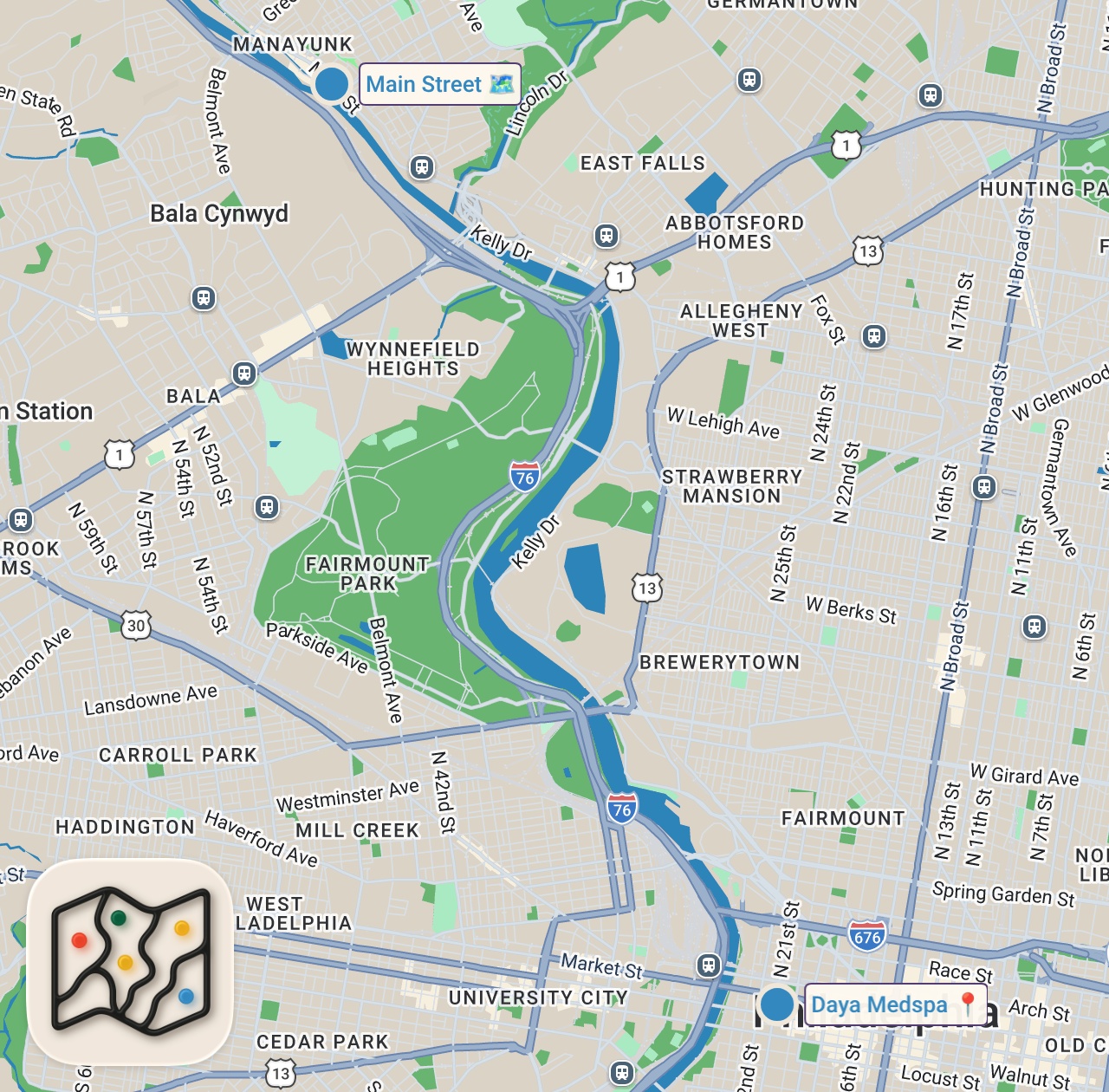 Map of 2 spots from Devastating news for this local gem 🥺
