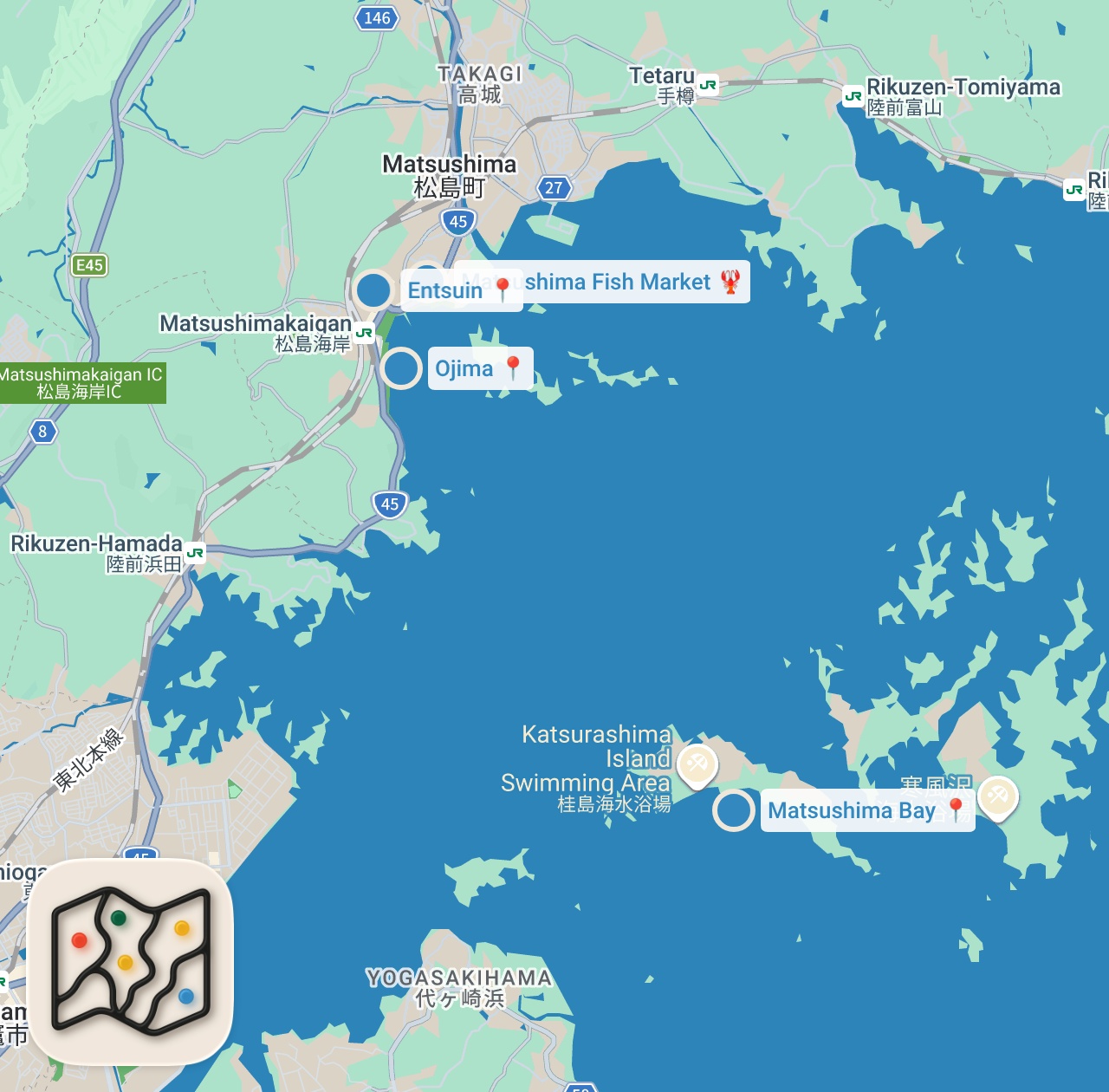 Map preview for Japan's All-You-Can-Eat OYSTER MOUNT FUJI!! Japanese Fisherman Food in Matsushima!