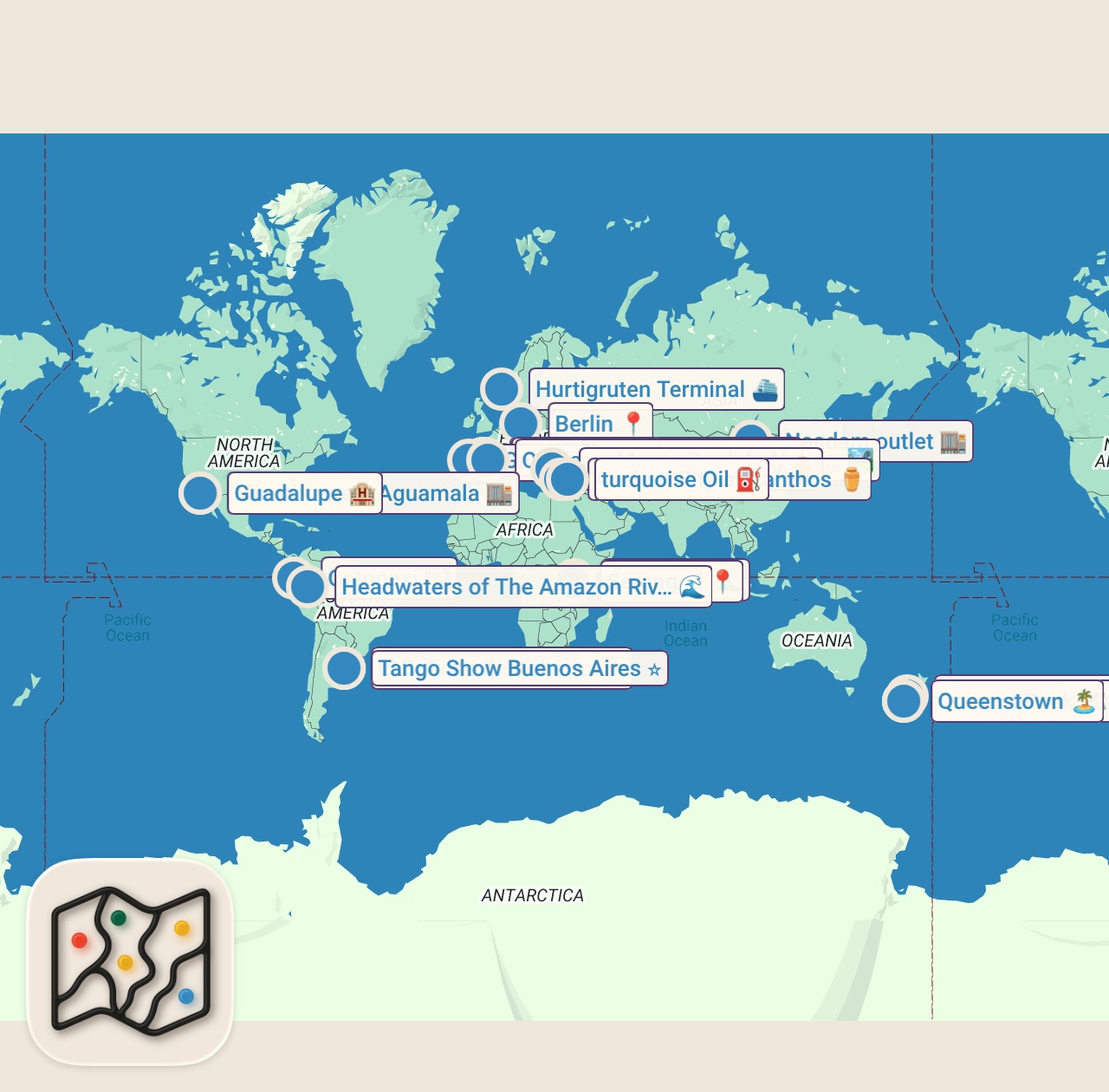 Map of 30 spots from 14 Best Summer Travel Destinations to Visit in 2018