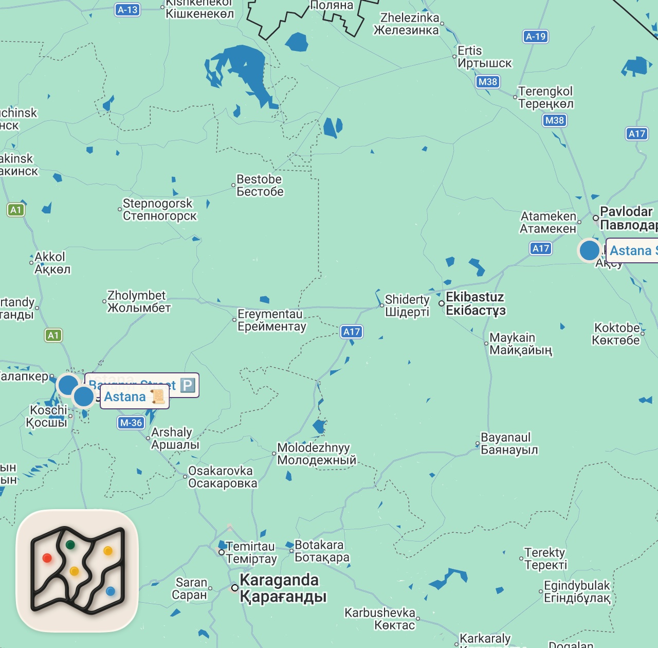 Map of 3 spots from Ein Land im Spannungsfeld zweier Großmächte | Mapped Out