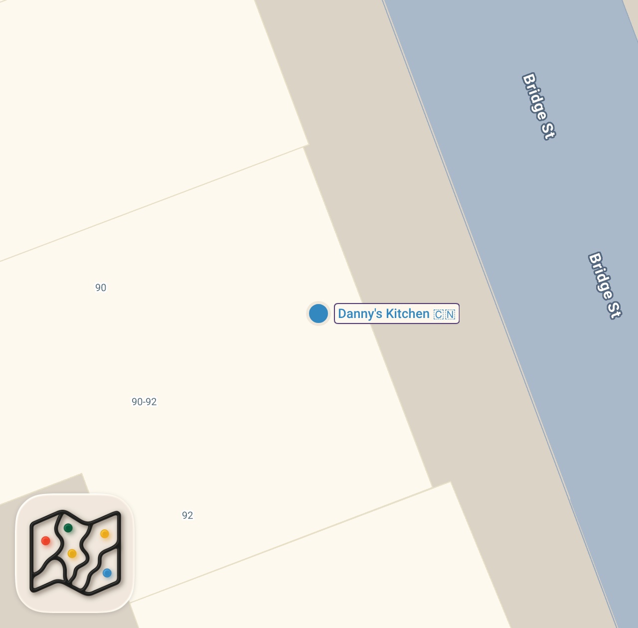 Map of 1 spots from Eating at Luke Littler’s favourite takeaway