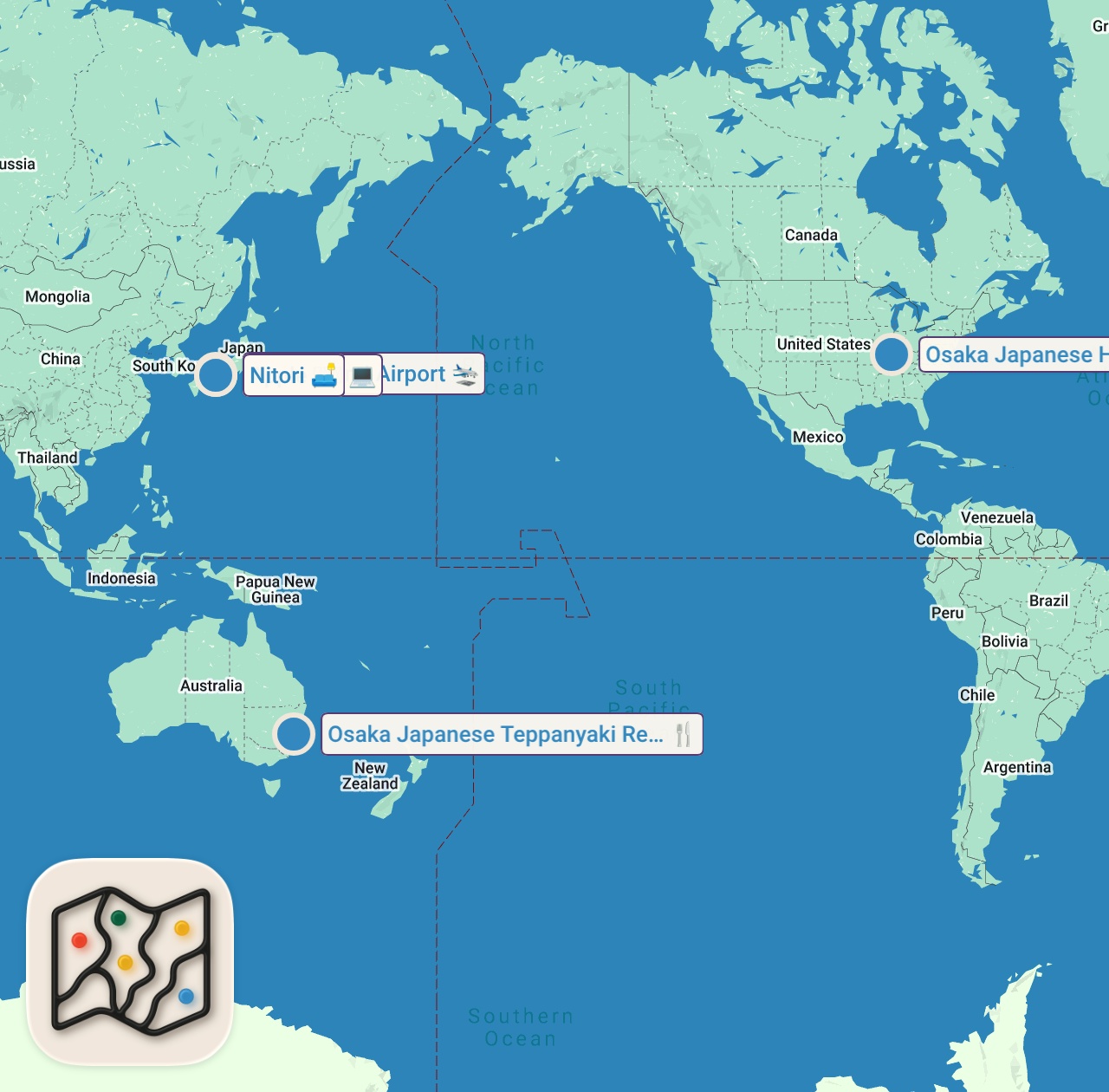Map of 5 spots from Japan Haul 🇯🇵 🌸 Muji must boys, Kitchenware, Vintage Shopping & Everything I Bought