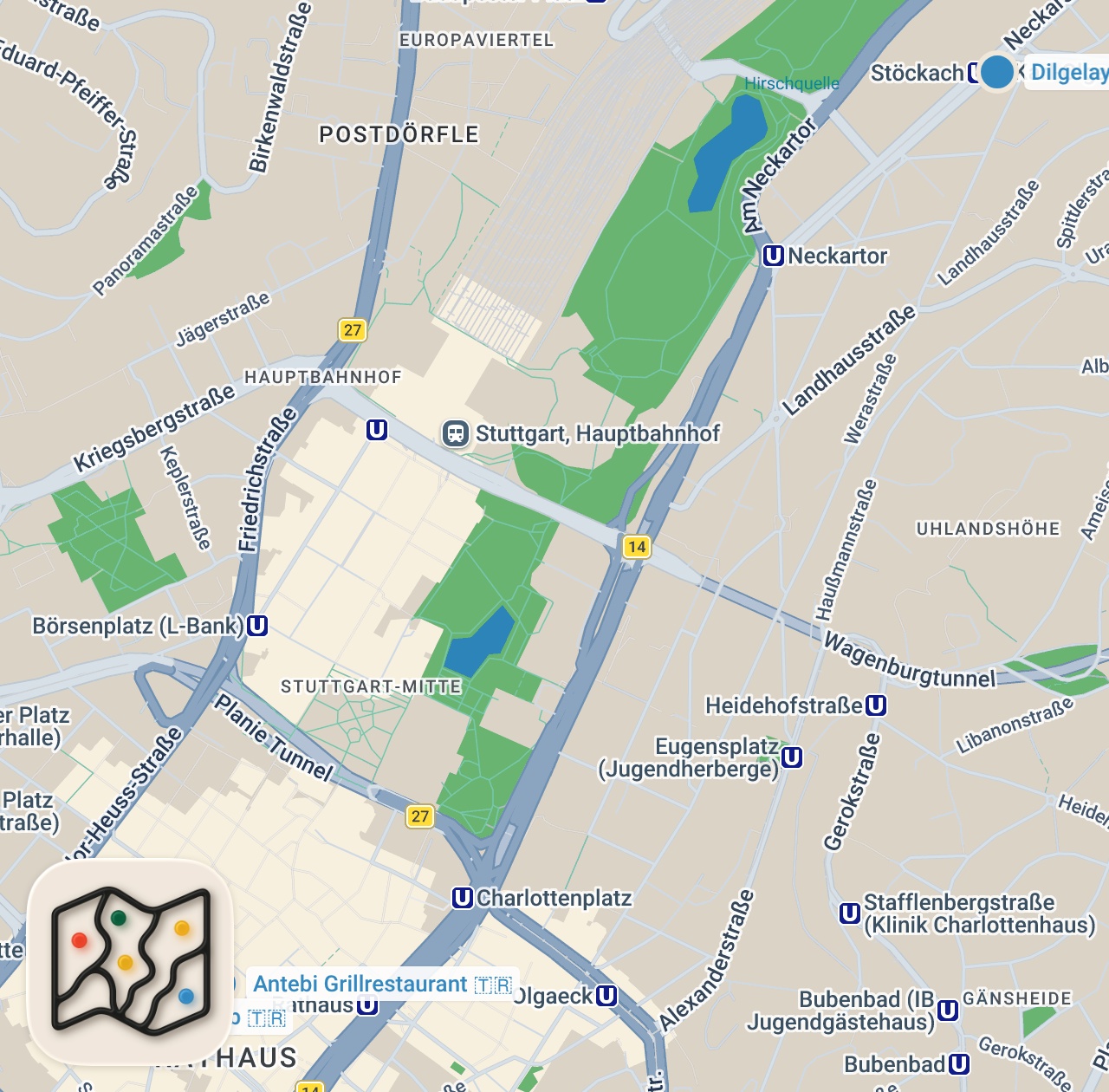Map preview for Bester Döner? 🇩🇪 Stuttgart Check ✅ Deutschland #shorts #germany #food #tipps