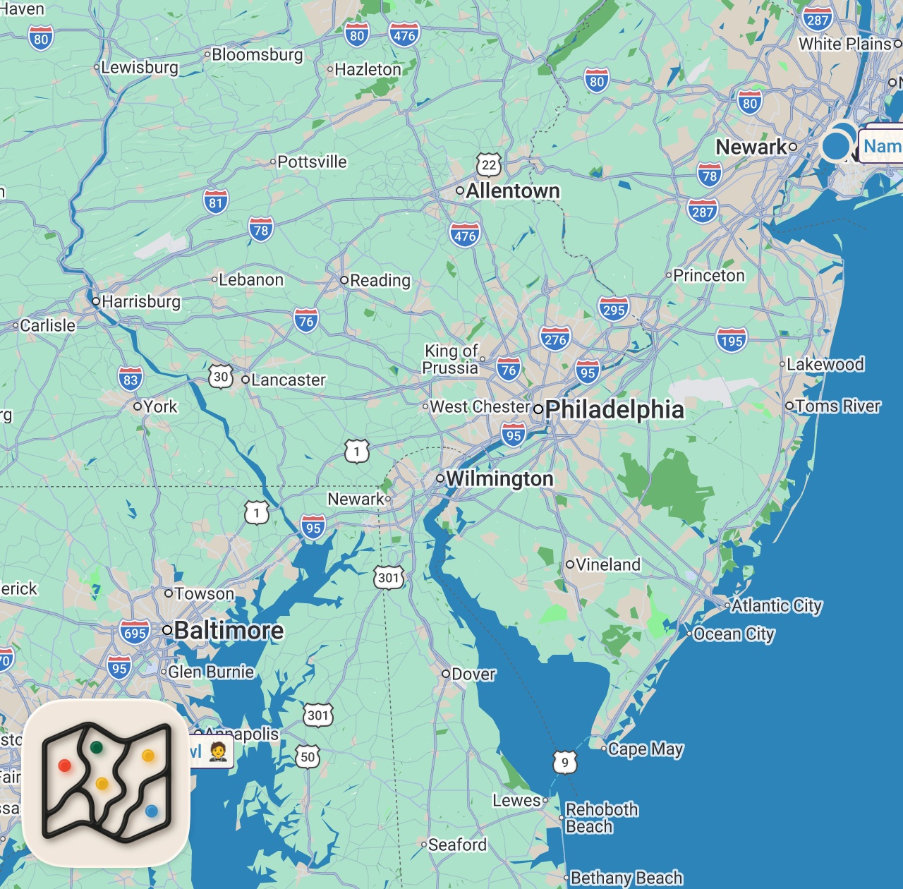Map of 3 spots from I Asked Michelin Chefs How They Cook Fish!