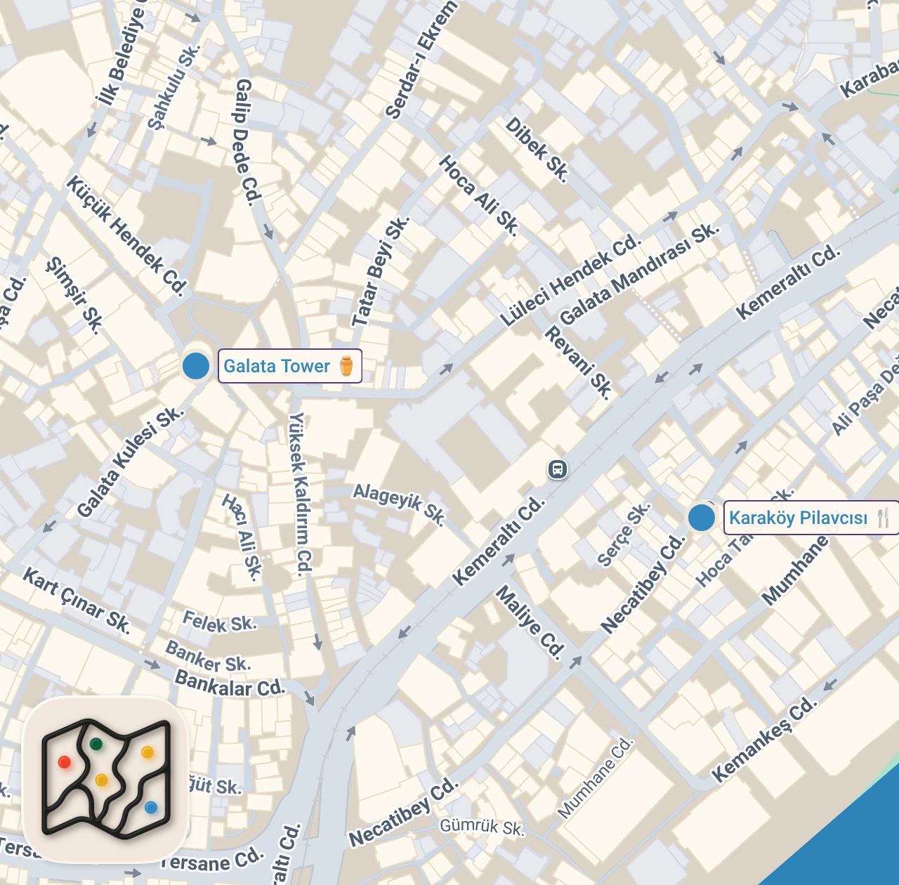 Map of 2 spots from STADYUM LEZZETLERİ!!! @FIRATSOBUTAY