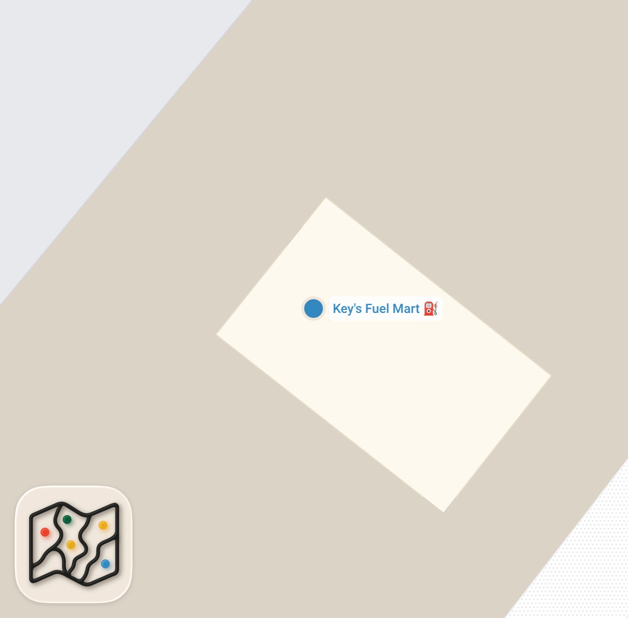 Map preview for Gas Station Fried Chicken