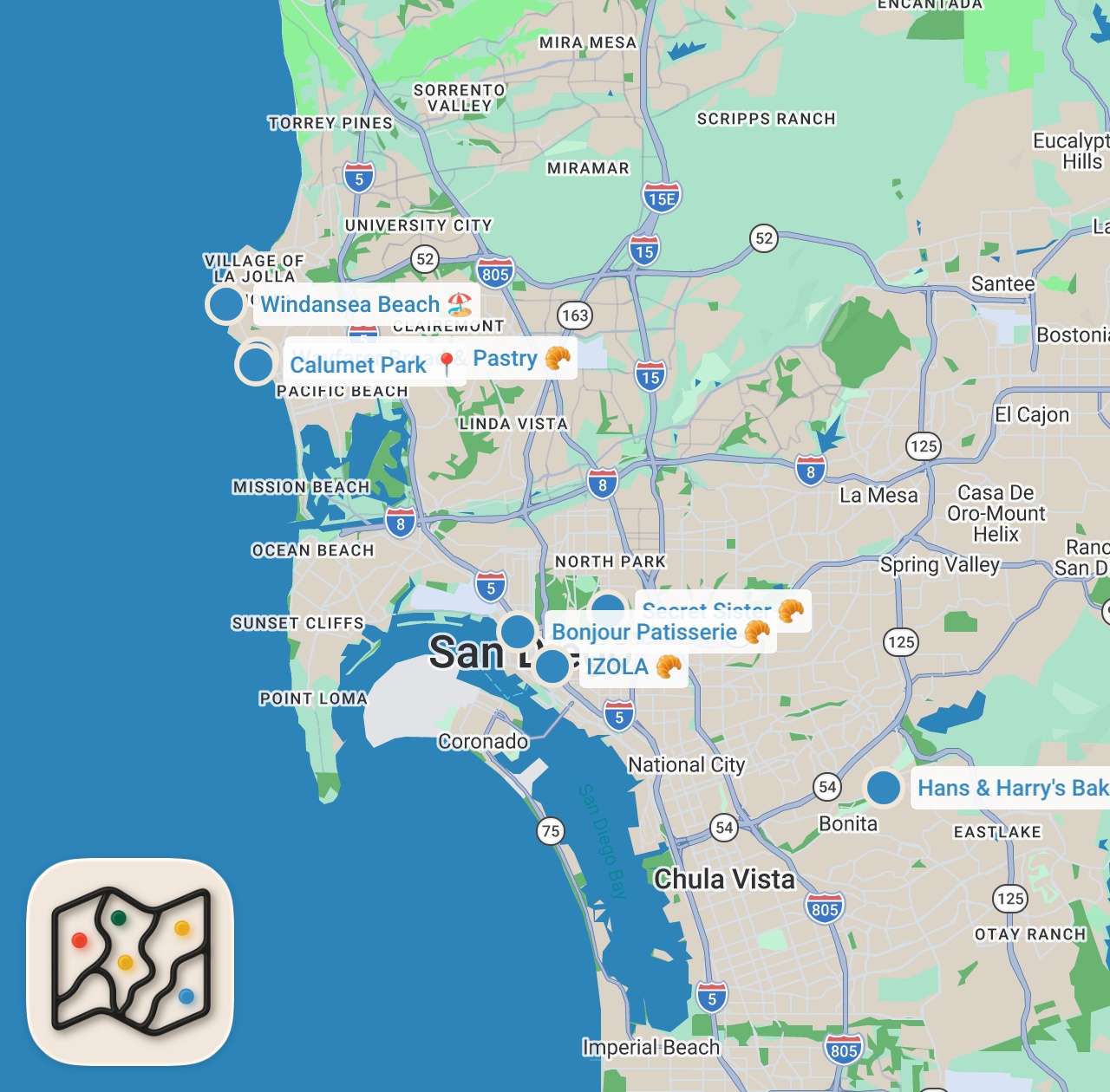Map preview for I Tried the Best Bakeries in San Diego 🥐🤯