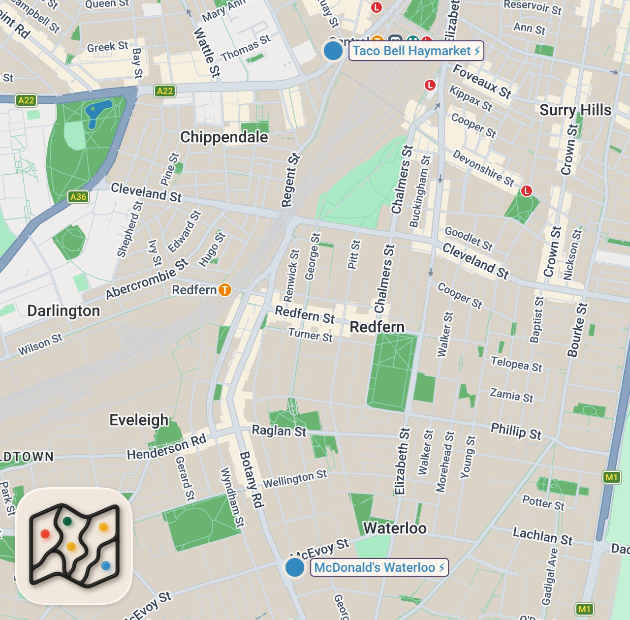 Map of 2 spots from Chef turns my Taco Bell order into TWO gourmet dishes