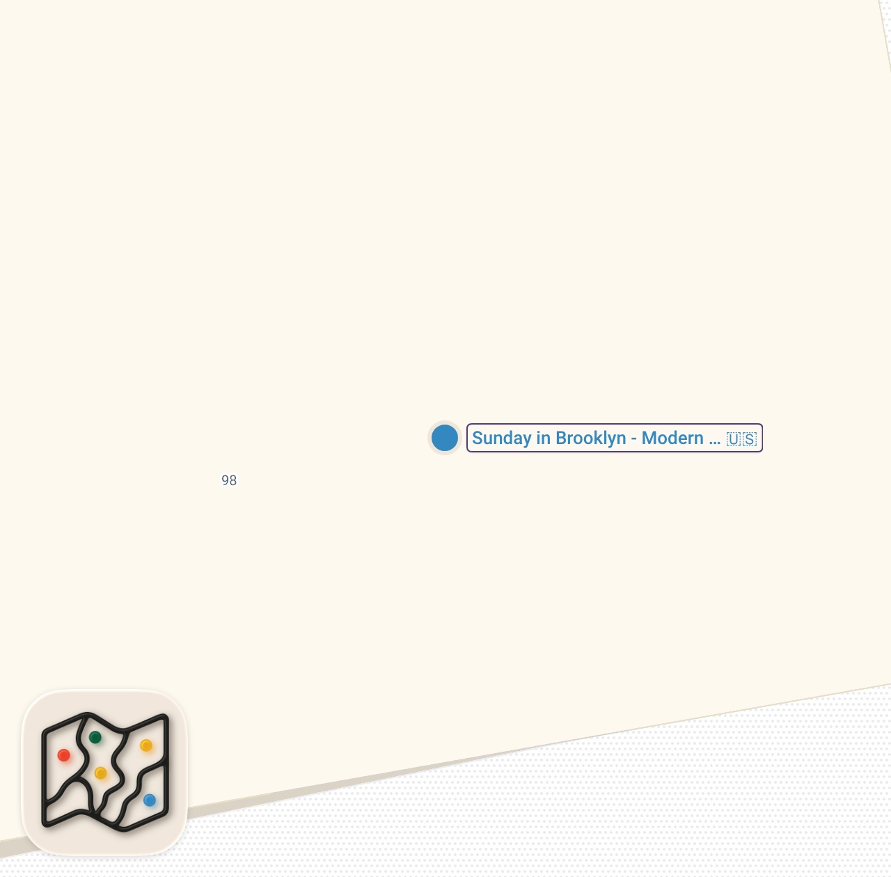 Map of 1 spots from Eating the LEGENDARY Pancakes from Sunday In Brooklyn. Best NYC Pancakes?