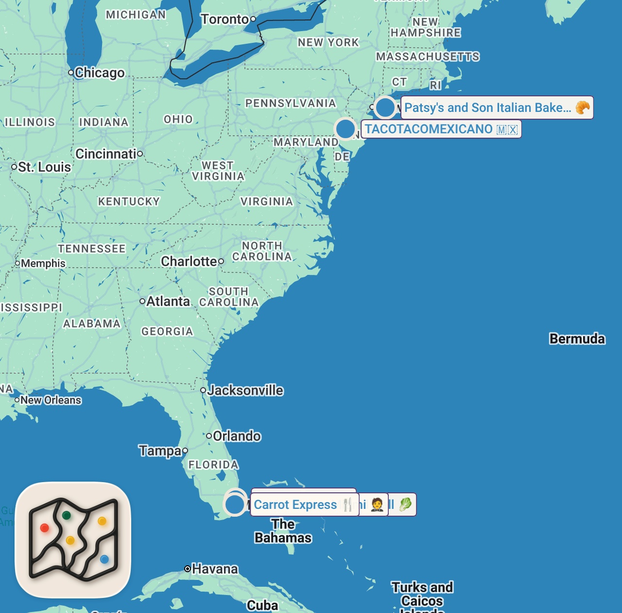 Map preview for Eating At The LARGEST Mall In Florida ($100 challenge)