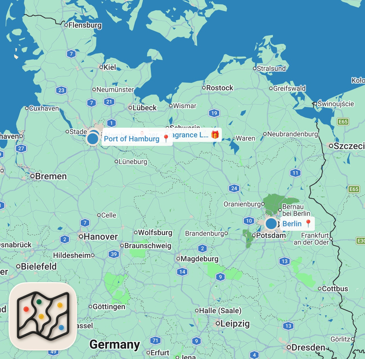 Map preview for 10 MUST EAT Dishes in Germany!  |  ULTIMATE German Food Tour
