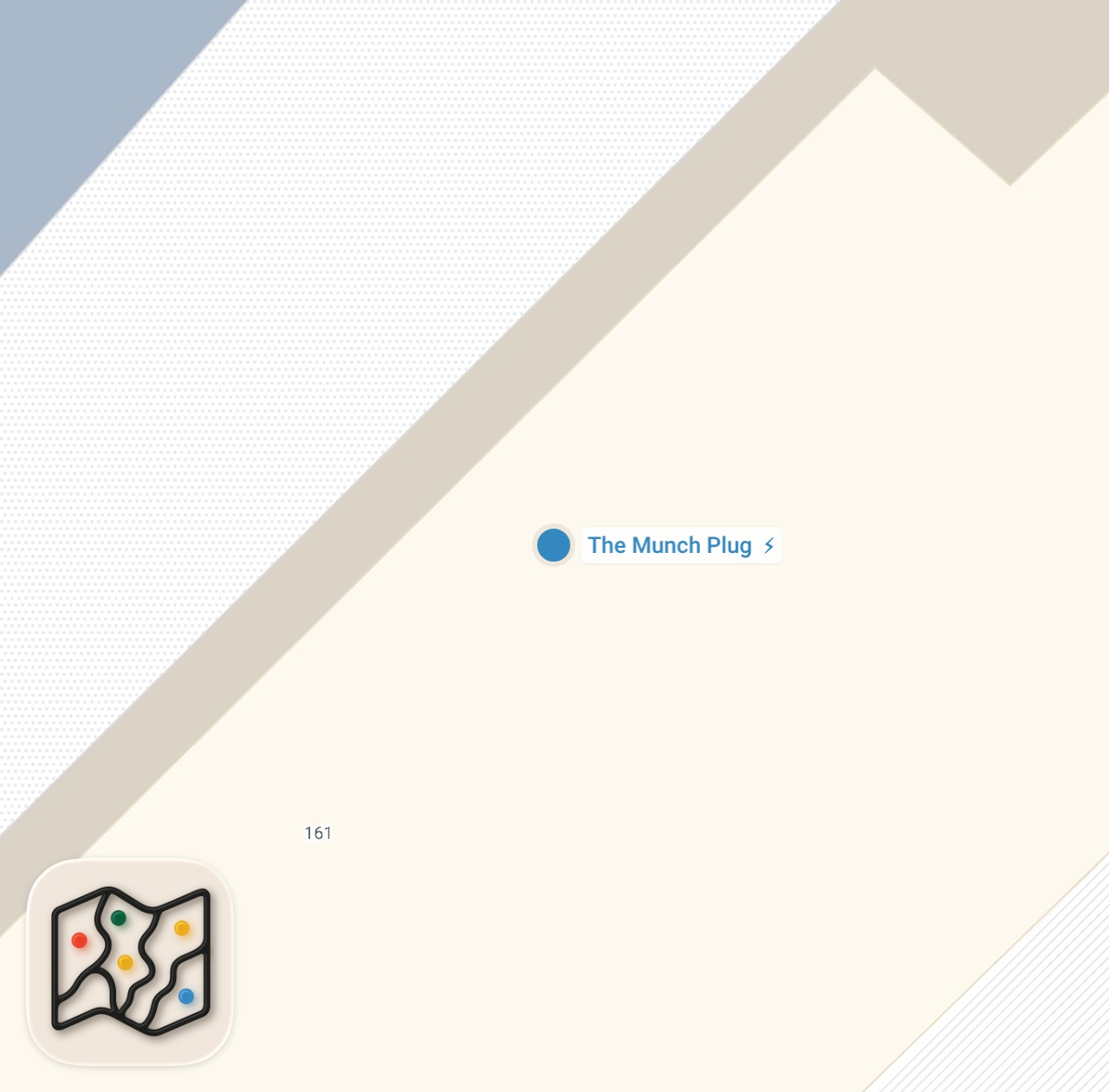Map preview for THE MUNCH PLUG IN BOW #food #burger #munchbox #cheapeats