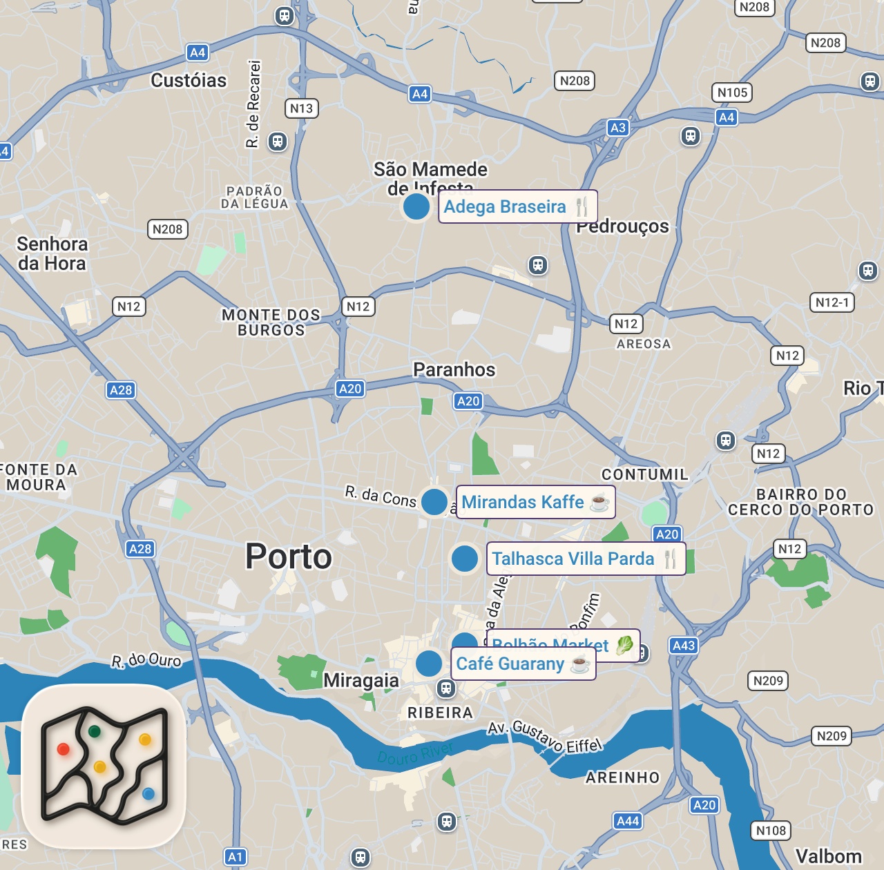 Map preview for PORTO FOOD 🇵🇹 – #1 Francesinha & MUST-TRY Portuguese Dishes