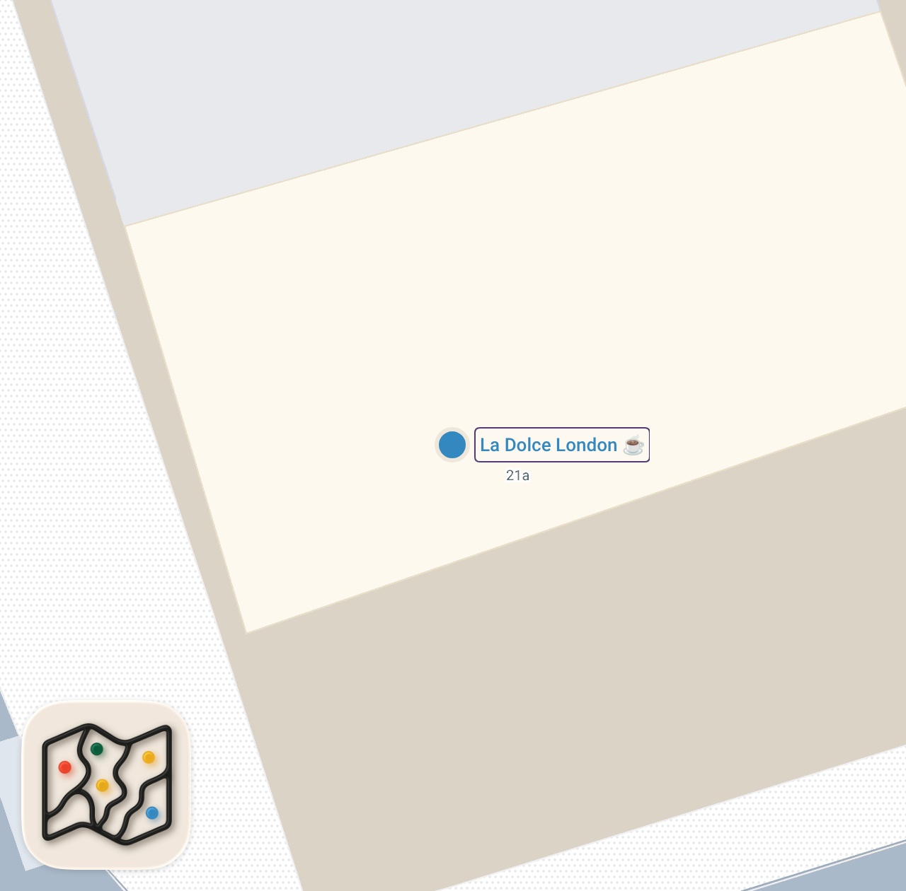 Map of 1 spots from LA DOLCE NEAR KINGS CROSS #food #halalfood #foodie
