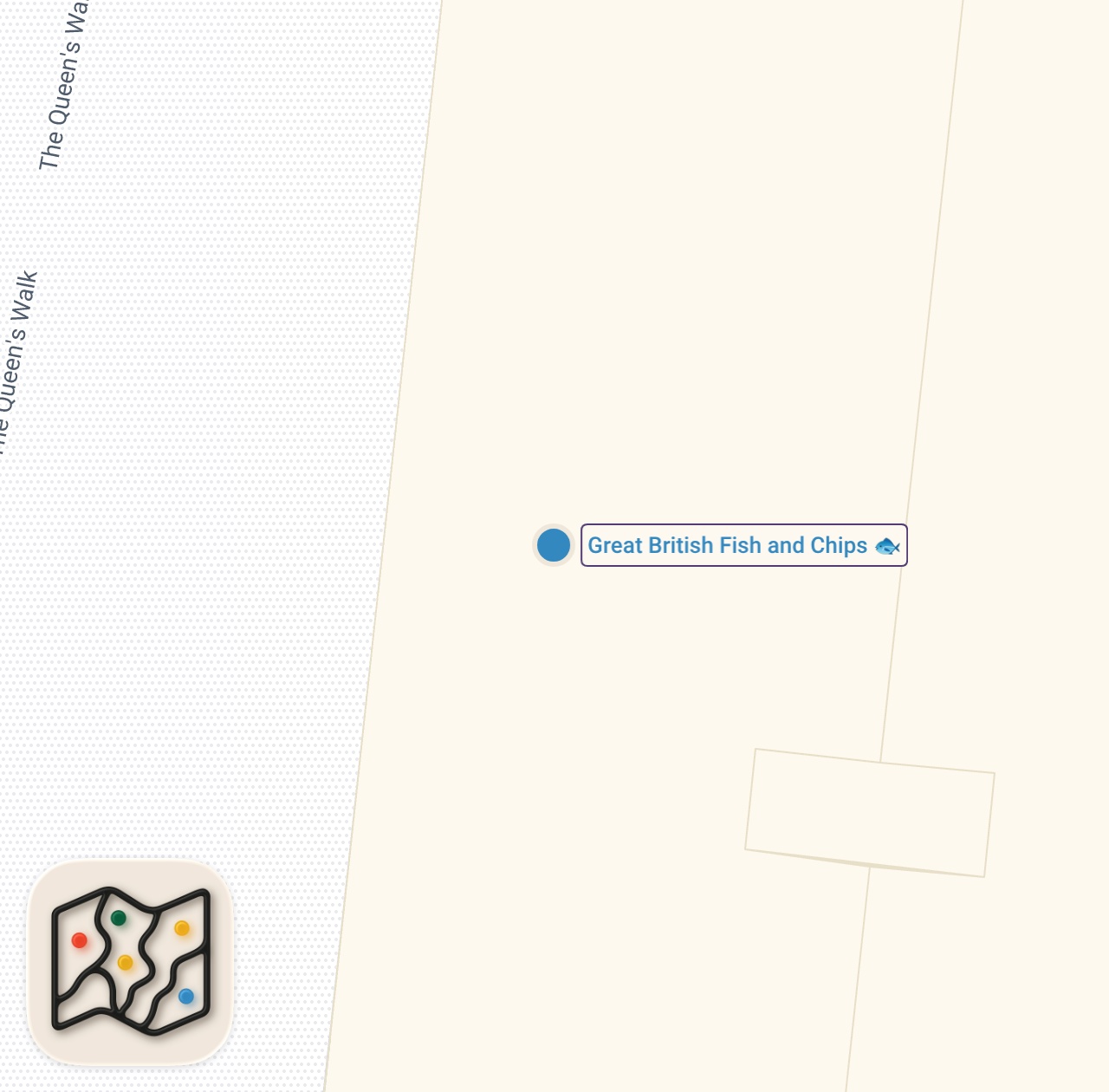 Map of 1 spots from I Tried the Worst Fish & Chips