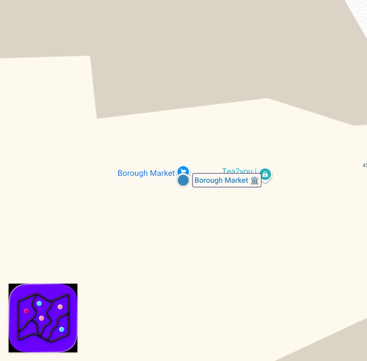 Map of 1 spots from Borough Market'in en iyisi! #shorts