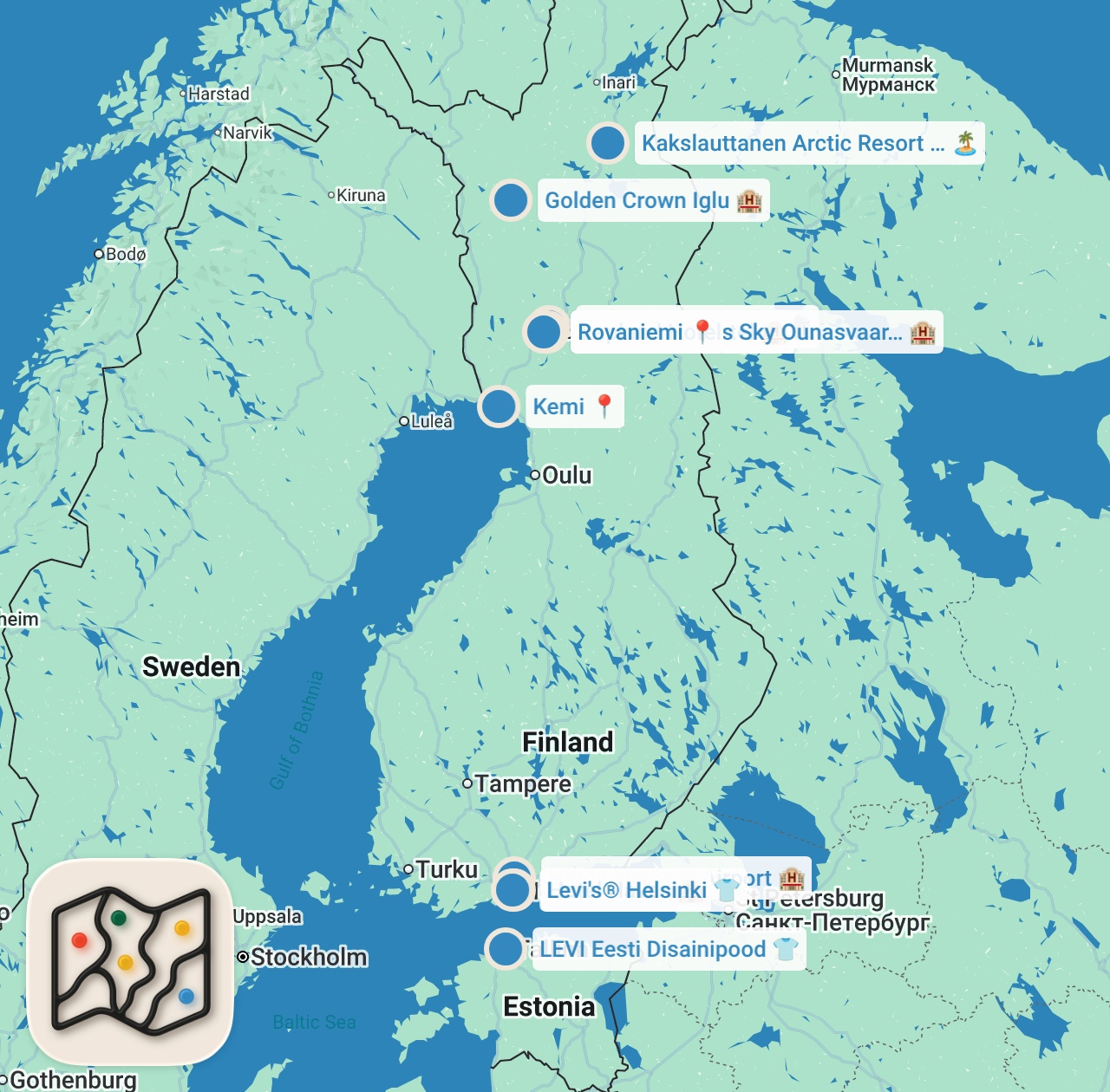 Map preview for What to Know BEFORE Visiting FINLAND - Clothes, Booking Igloos, Transport, Costs