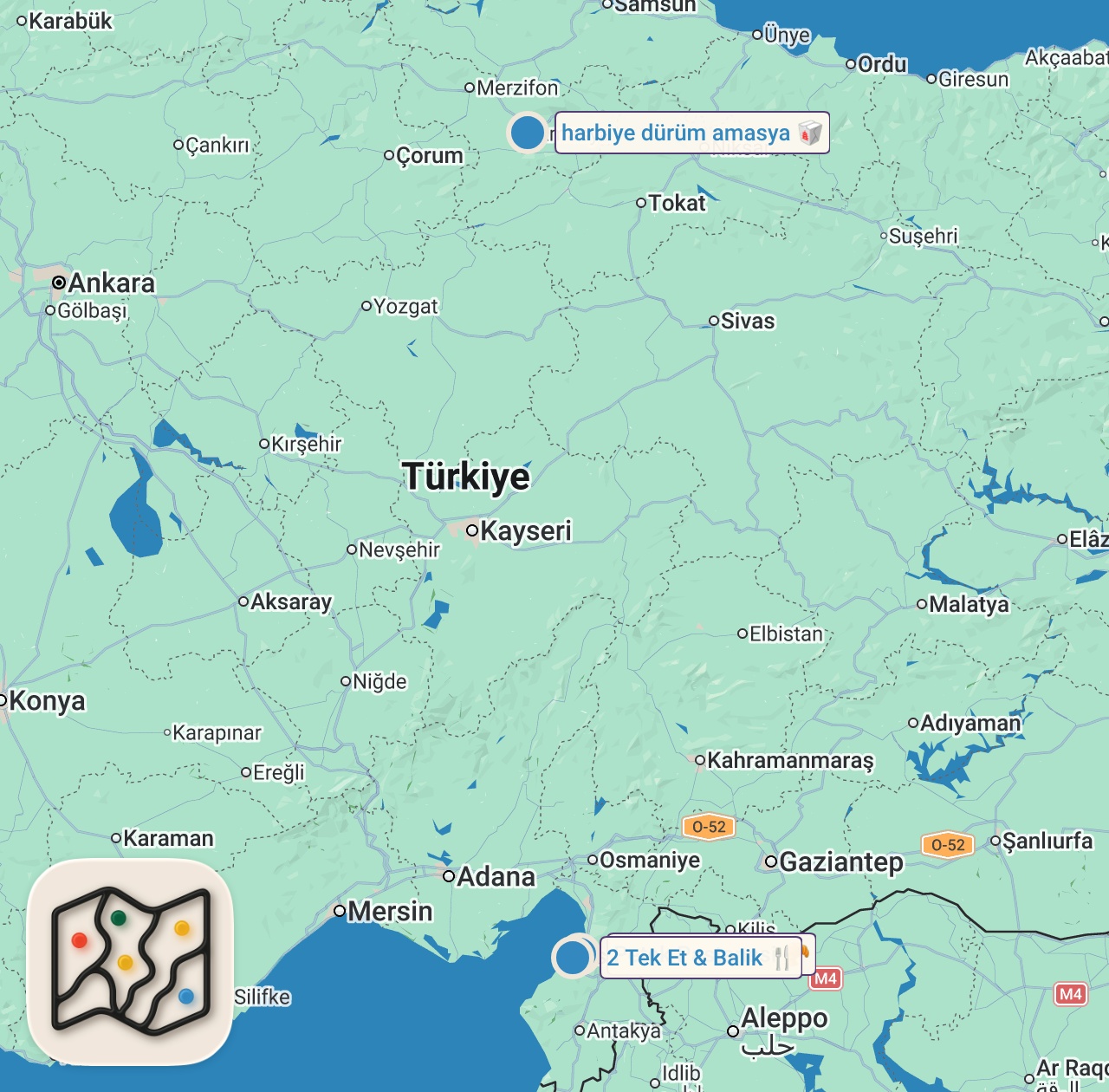 Map of 3 spots from İskenderun’un En Viral Lezzeti: Sütlü Kavurma Gerçekten Hak Ediyor mu?