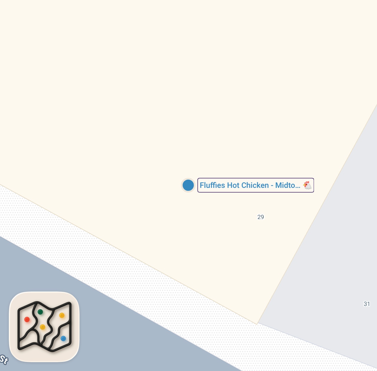 Map preview for Inside the MOST POPULAR HOT CHICKEN RESTAURANT in New Jersey and NYC! | Who's Hungry? | DEVOUR POWER