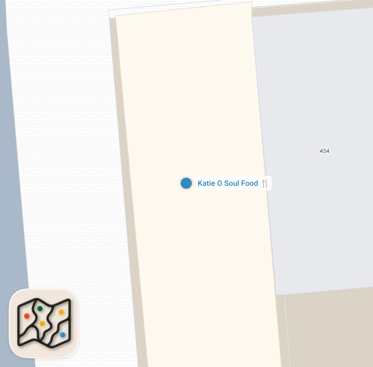 Map preview for Amazing food at Katie O Soul in Brooklyn #soulfood #nyc #food