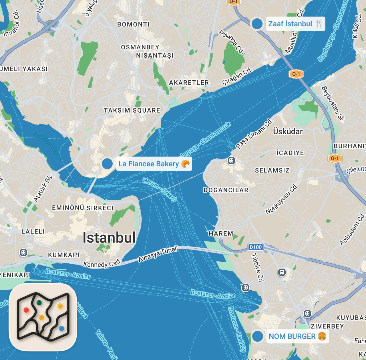 Map preview for İSTANBUL'DA LEZZETLİ BİR GÜN (Trüflü ballı börek) Hesaplar Senden Bölüm 13 - Ayaküstü Lezzetler