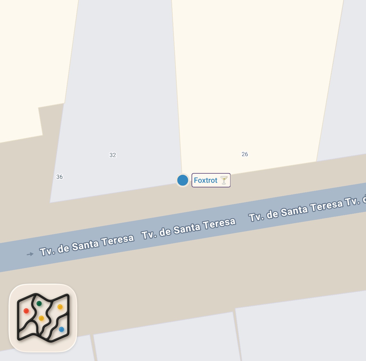 Map of 1 spots from Baklava x New Balance: Foxtrot & Pluto
