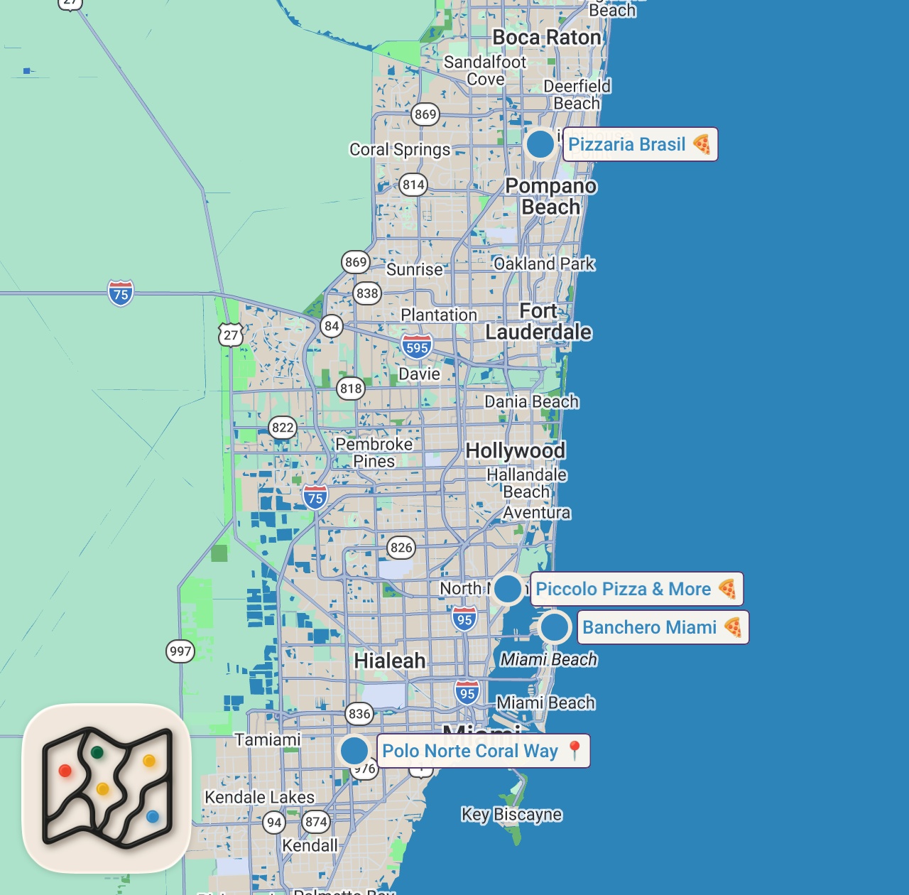 Map preview for Trying PIZZA From Around The World! Haiti, Argentina, Brazil & Cuban Pizza! 🍕🇭🇹🇦🇷🇨🇺🇧🇷