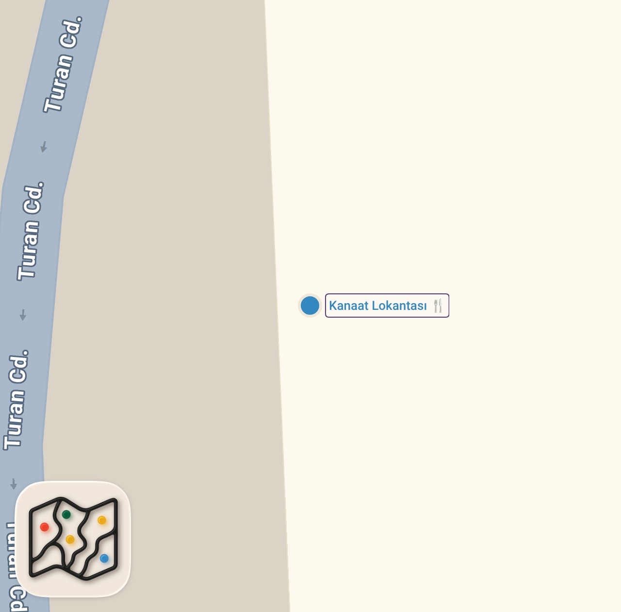 Map preview for BURDA 25 LİRAYA DOYARSIN | KANAAT LOKANTASI
