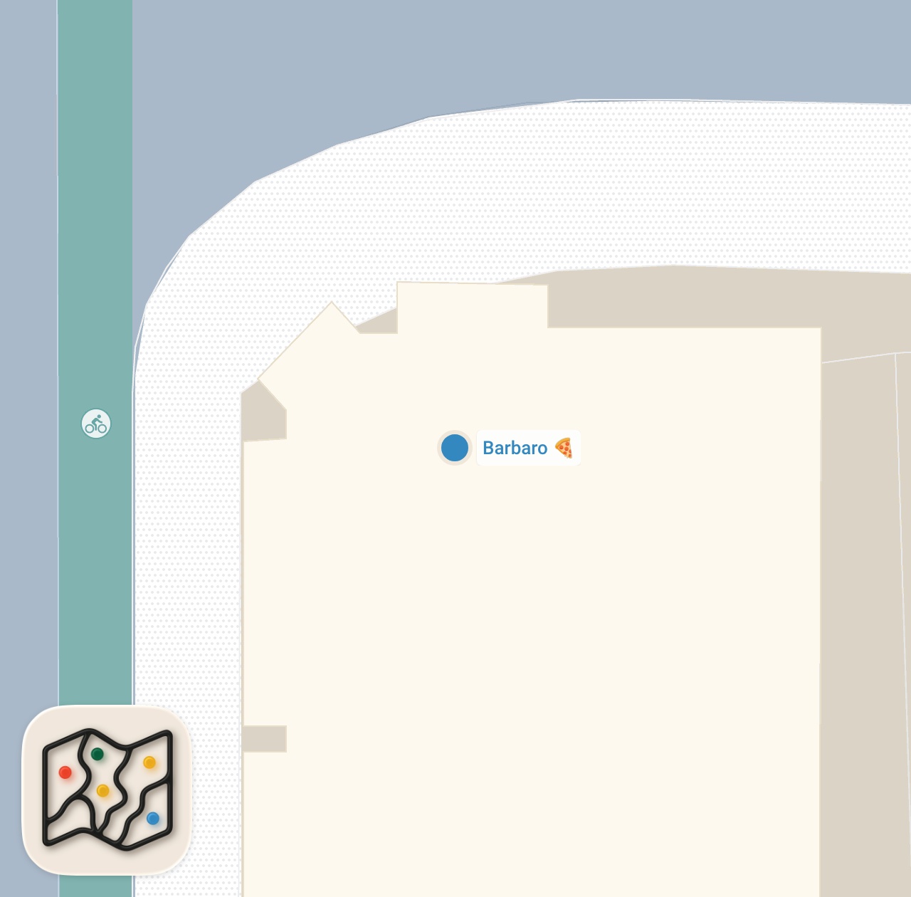 Map preview for Barstool Pizza Review - Barbaro (San Antonio, TX)
