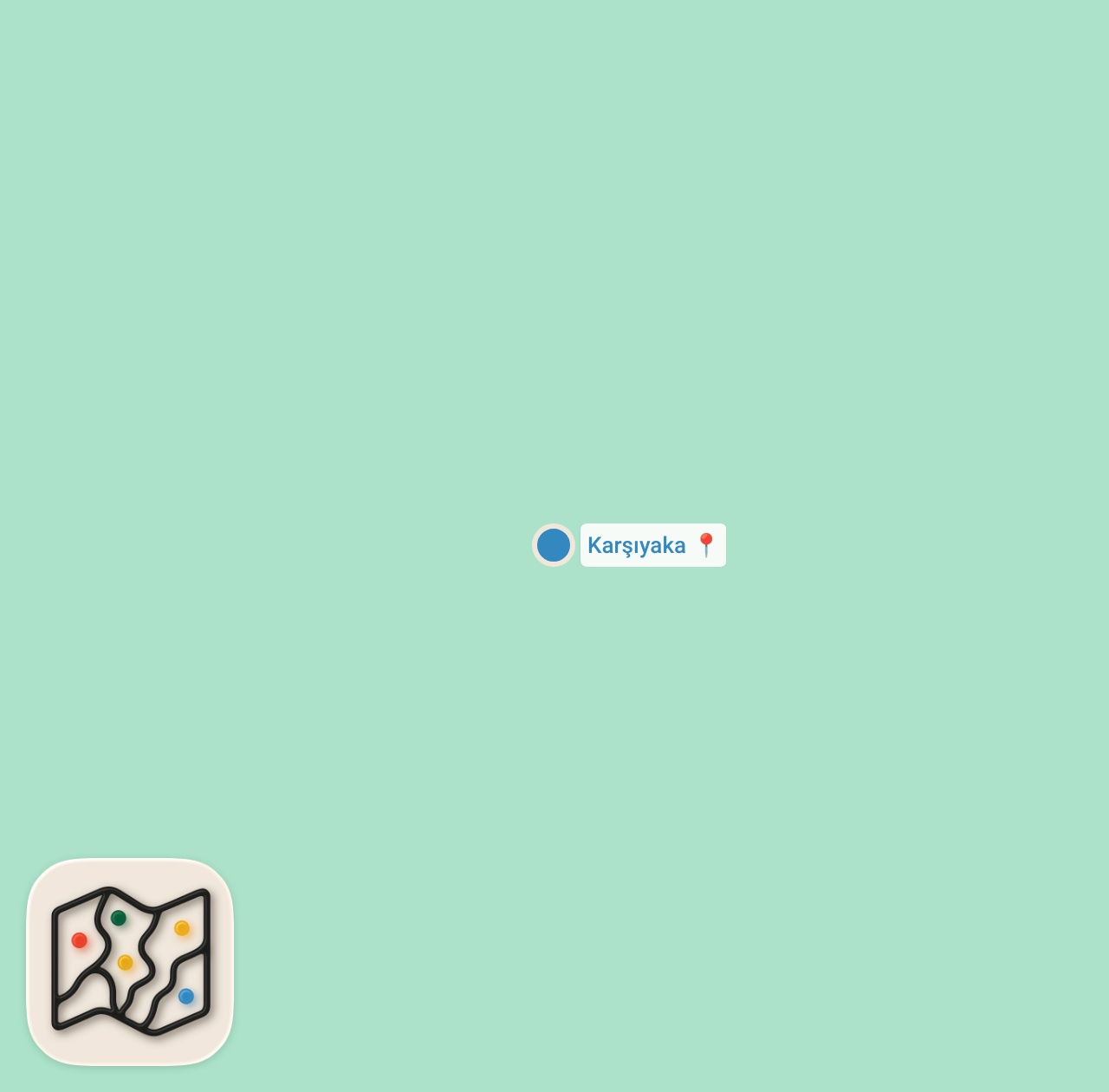 Map preview for İZMİR KARŞIYAKA LEZZET TURU-1 | KARŞIYAKA'DA NE YENİR ? | TARİHİ LEZZET DURAKLARI