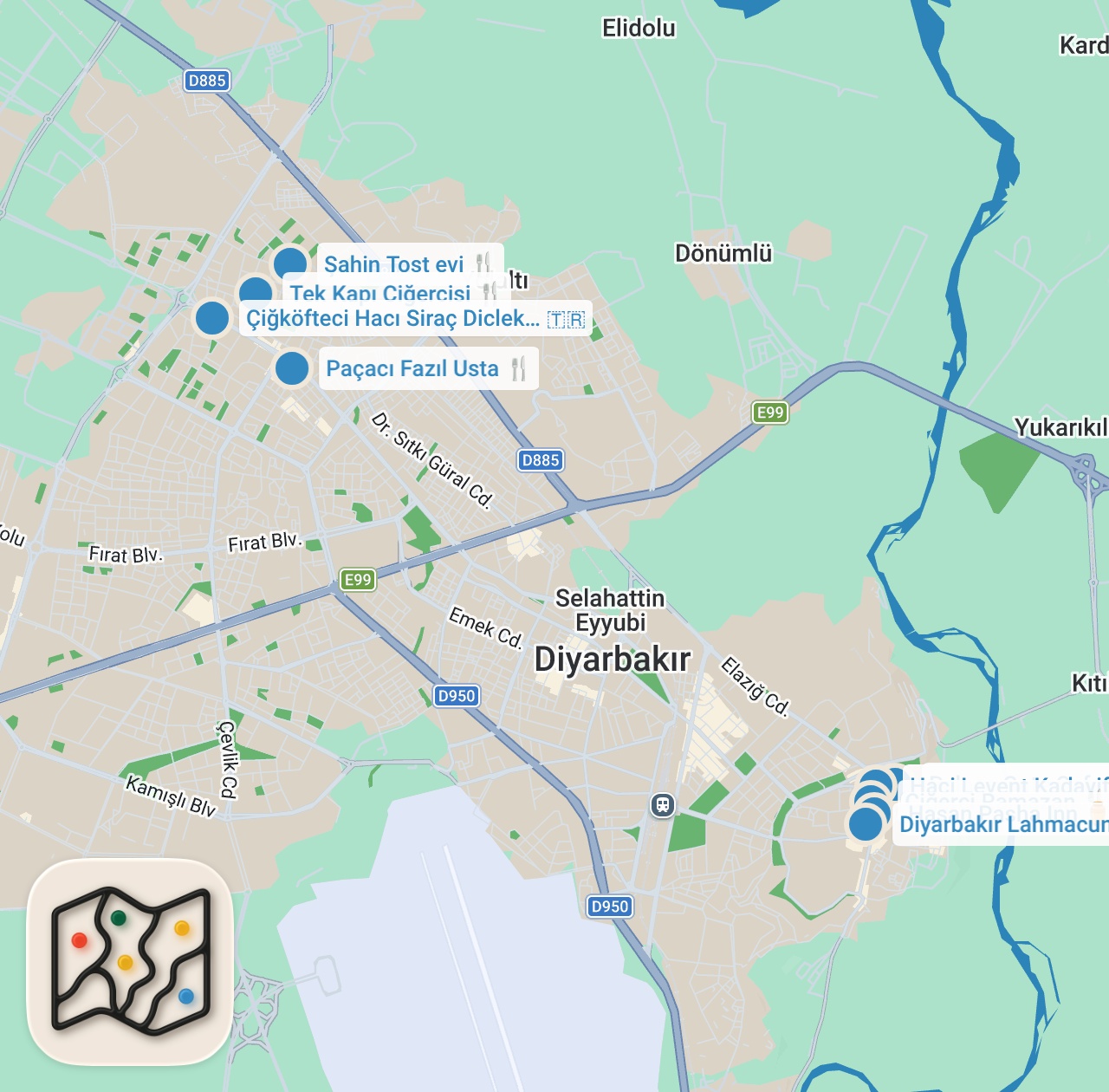 Map preview for DİYARBAKIR’DA 1 GÜNDE NE YENİR! DÜNYALARI YEDİM!!!
