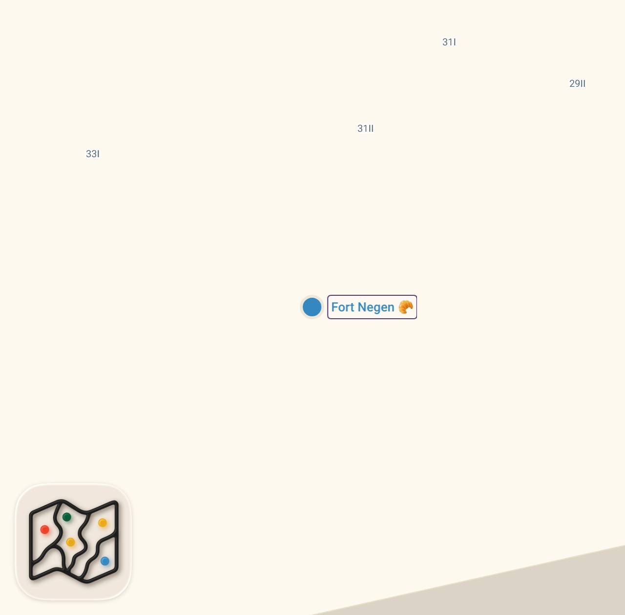 Map of 1 spots from A delicious bakery in Amsterdam: Fort Negen! #quickbites #short #shorts
