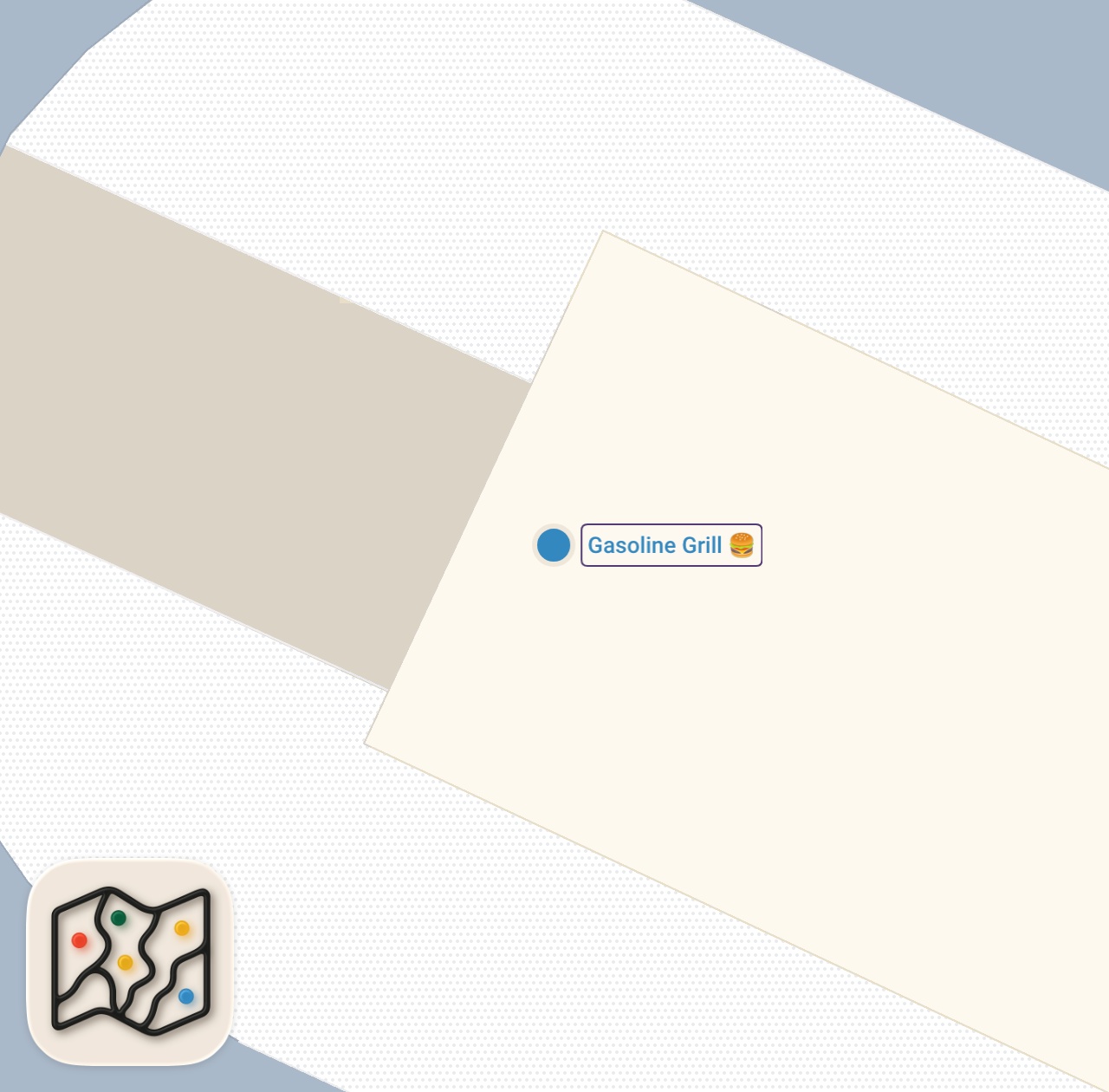 Map preview for Is GASOLINE GRILL the BEST BURGER in Copenhagen? | Our Burger Crawl