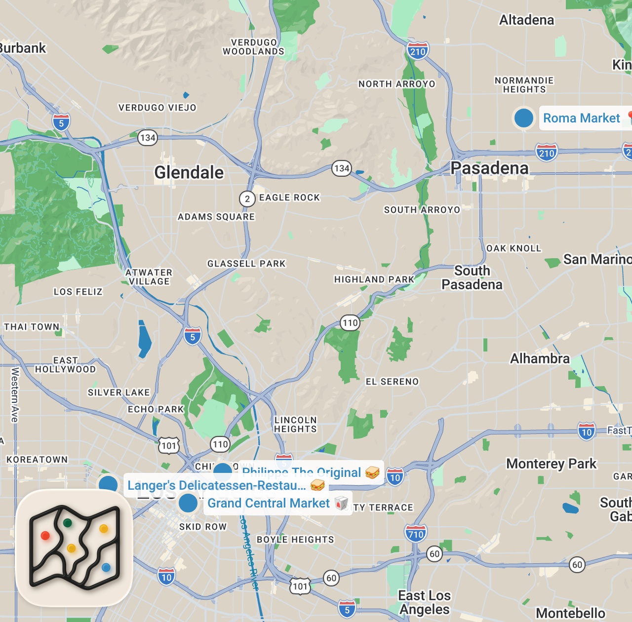 Map preview for Finding The Best Sandwich In Los Angeles | Food Tours | Insider Food