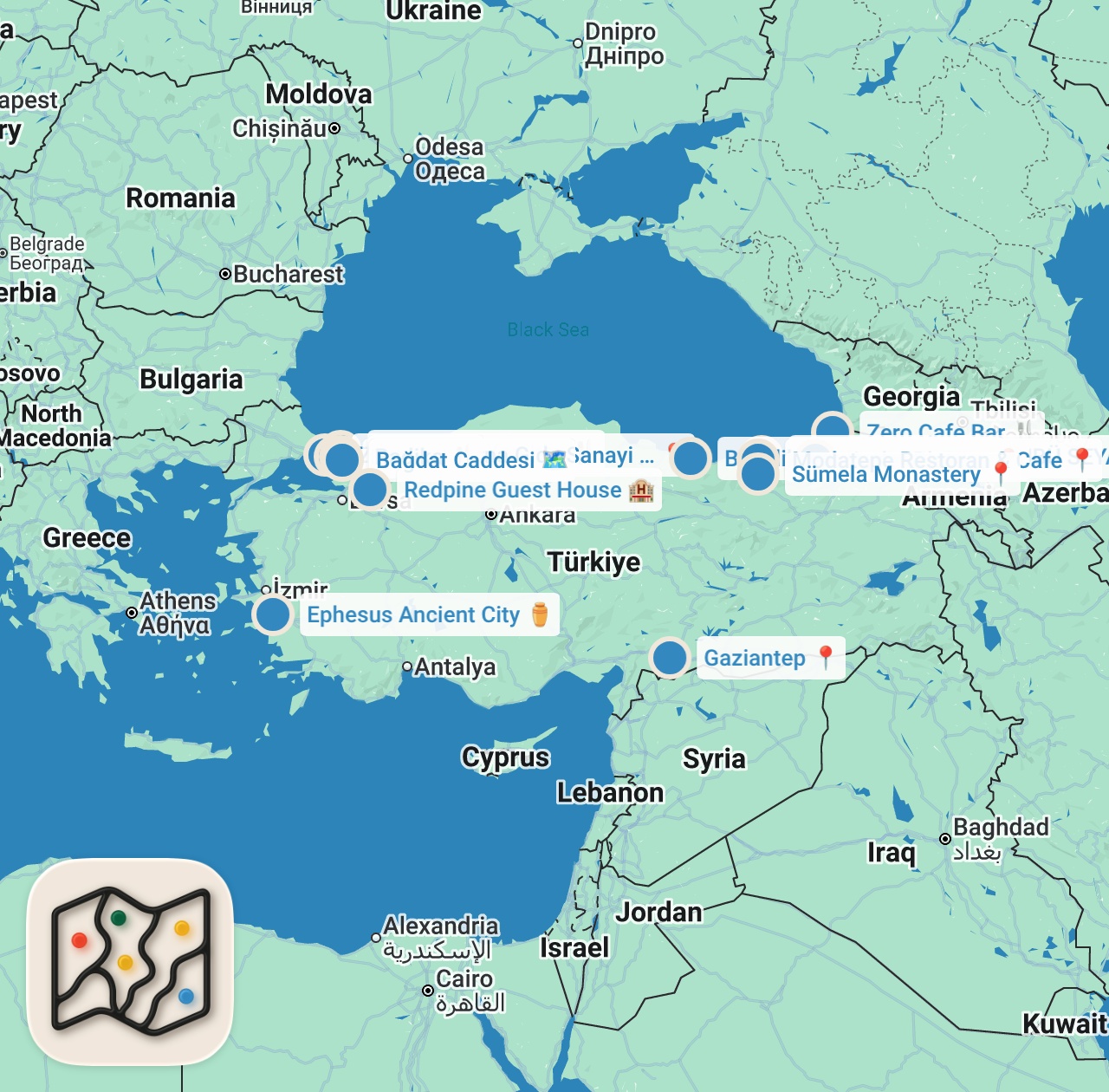 Map preview for Misafirim Var: GÖKHAN TÜRKMEN | Çocukluğunun lezzetleri, pilav&lahmacun aşkı, sık gittiği yerler