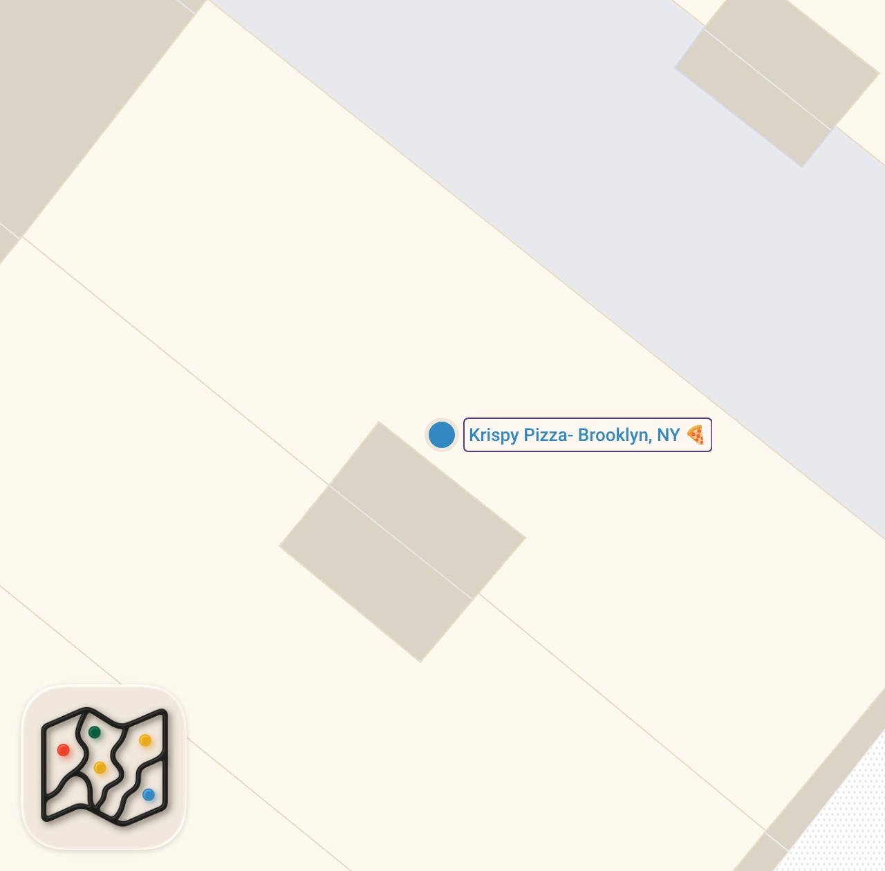 Map of 1 spots from The TOP 3 slices at Krispy Pizza 🍕 #shorts #pizza #foodies #pizzalover