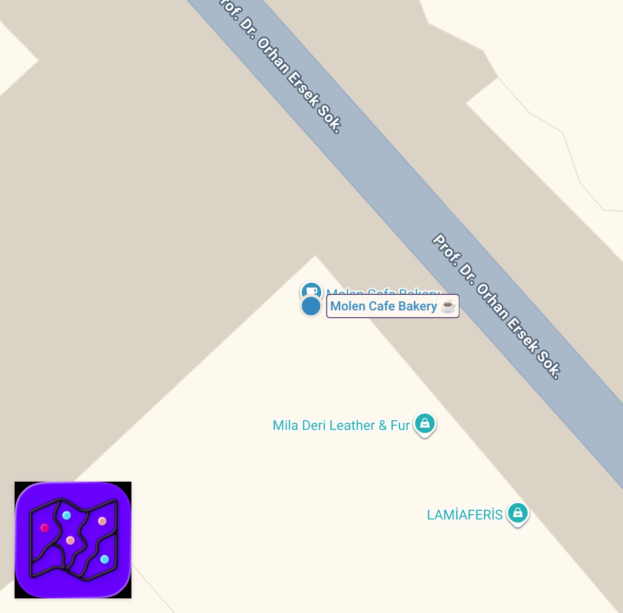 Map of 1 spots from Nişantaşı'nda şaşırtıcı derecede iyi ekmekler ve başarılı sandviçler.