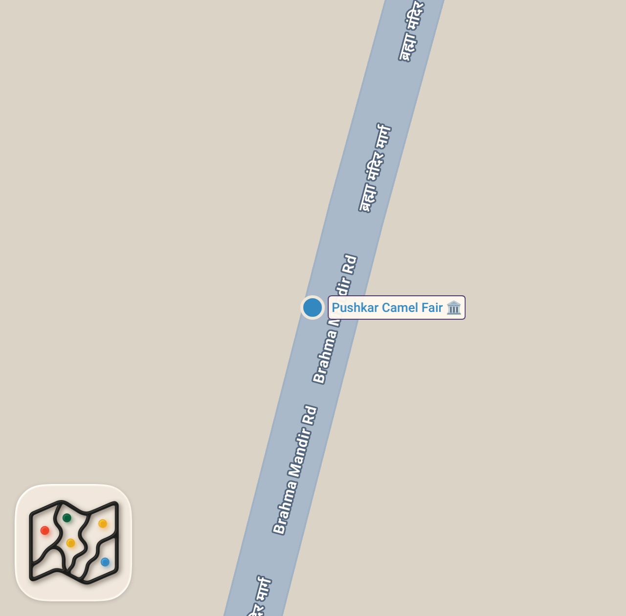 Map of 1 spots from Pushkar Camel Fair | India's Best Festival?
