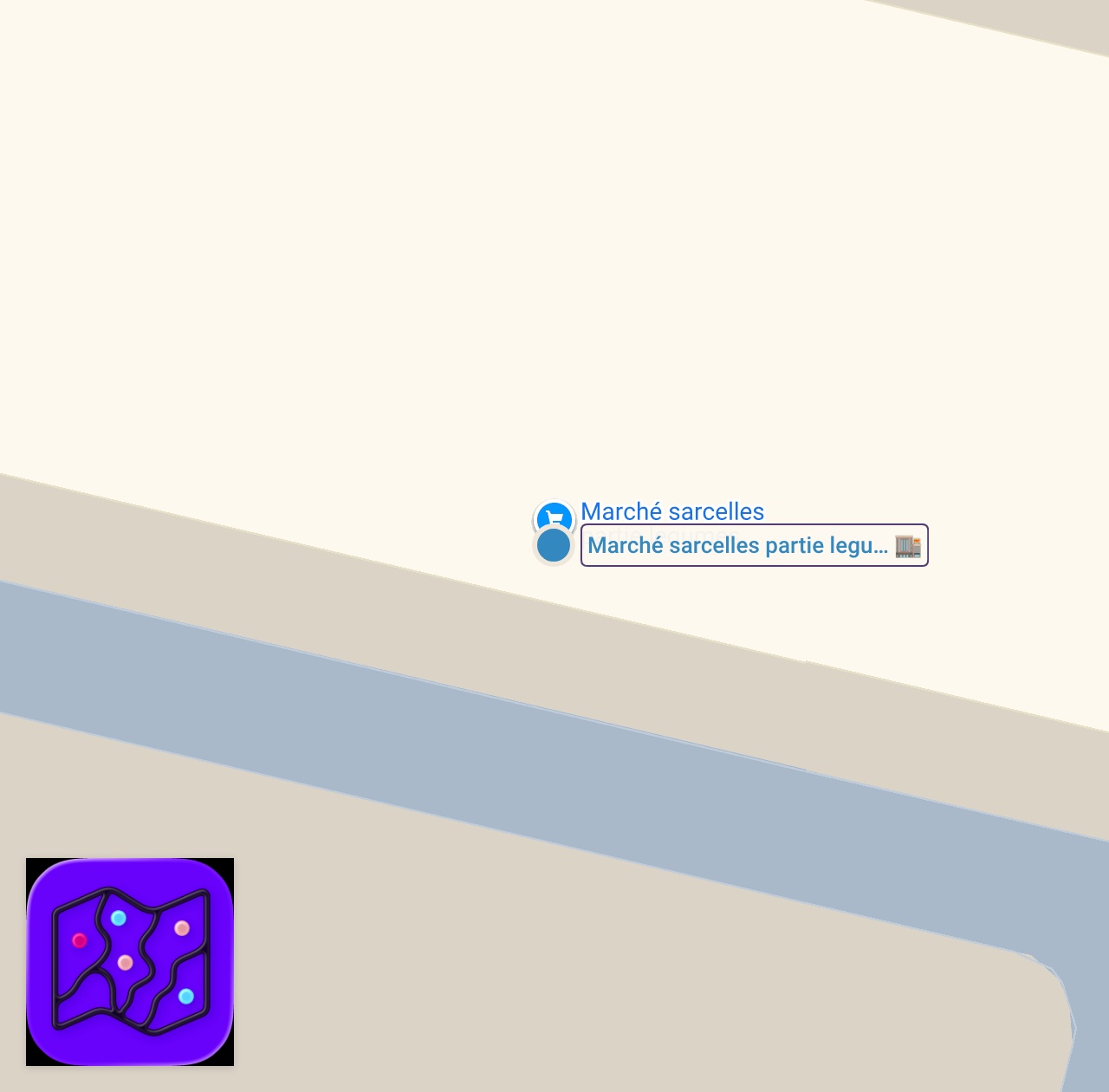 Map of 1 spots from Les pépites cachées du marché de Gonesse révélées !