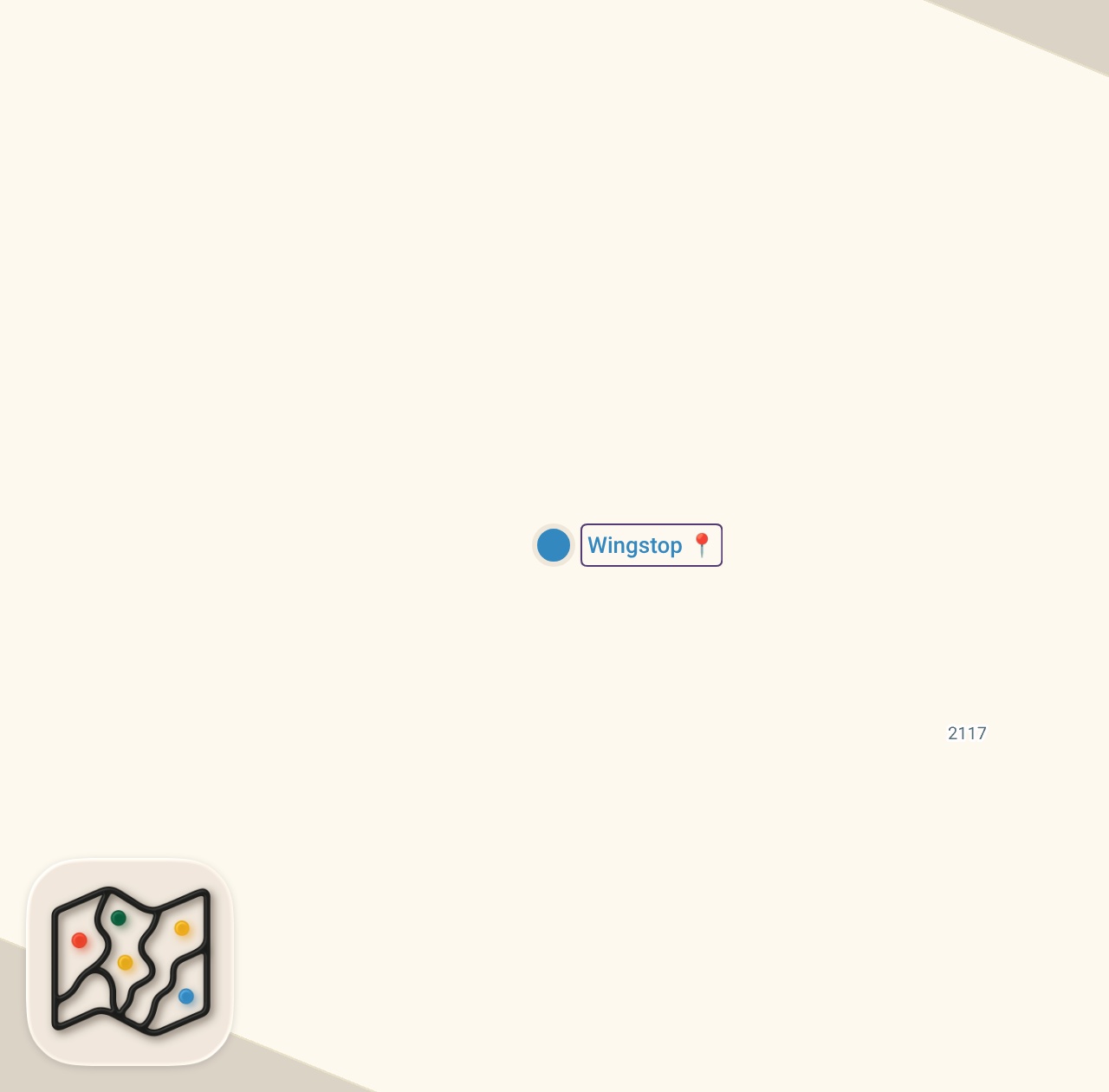 Map of 1 spots from US vs UK Wingstop