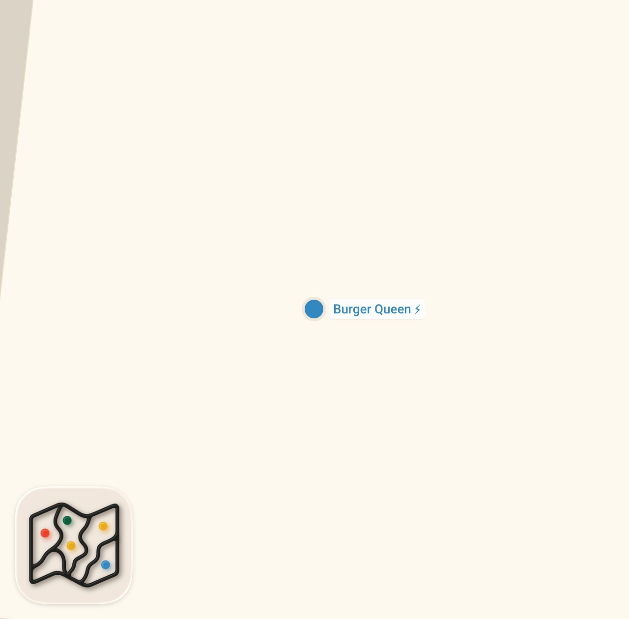 Map preview for Trying Burger Queen in Iran 🇮🇷